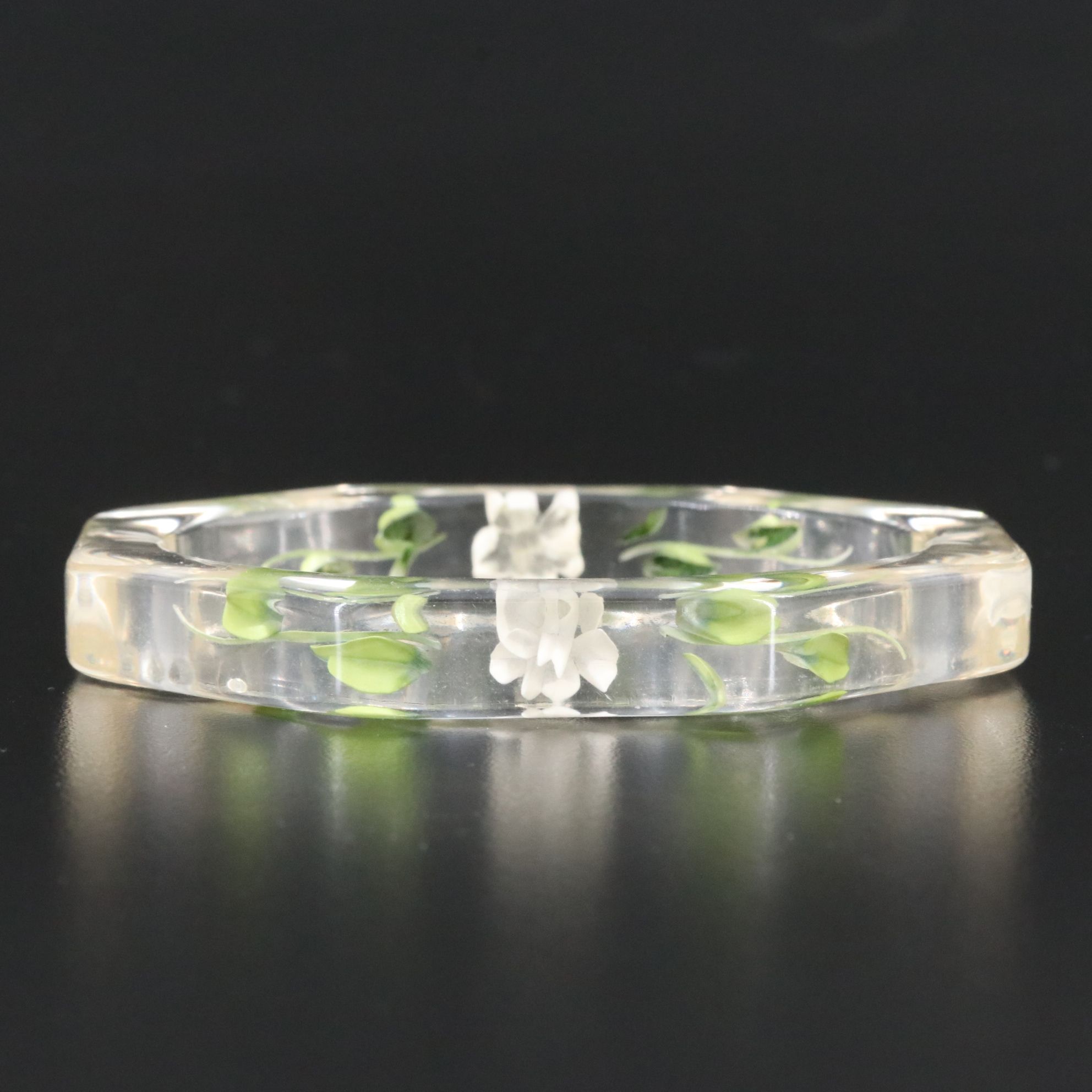 Vintage Lucite Flower Bracelet
