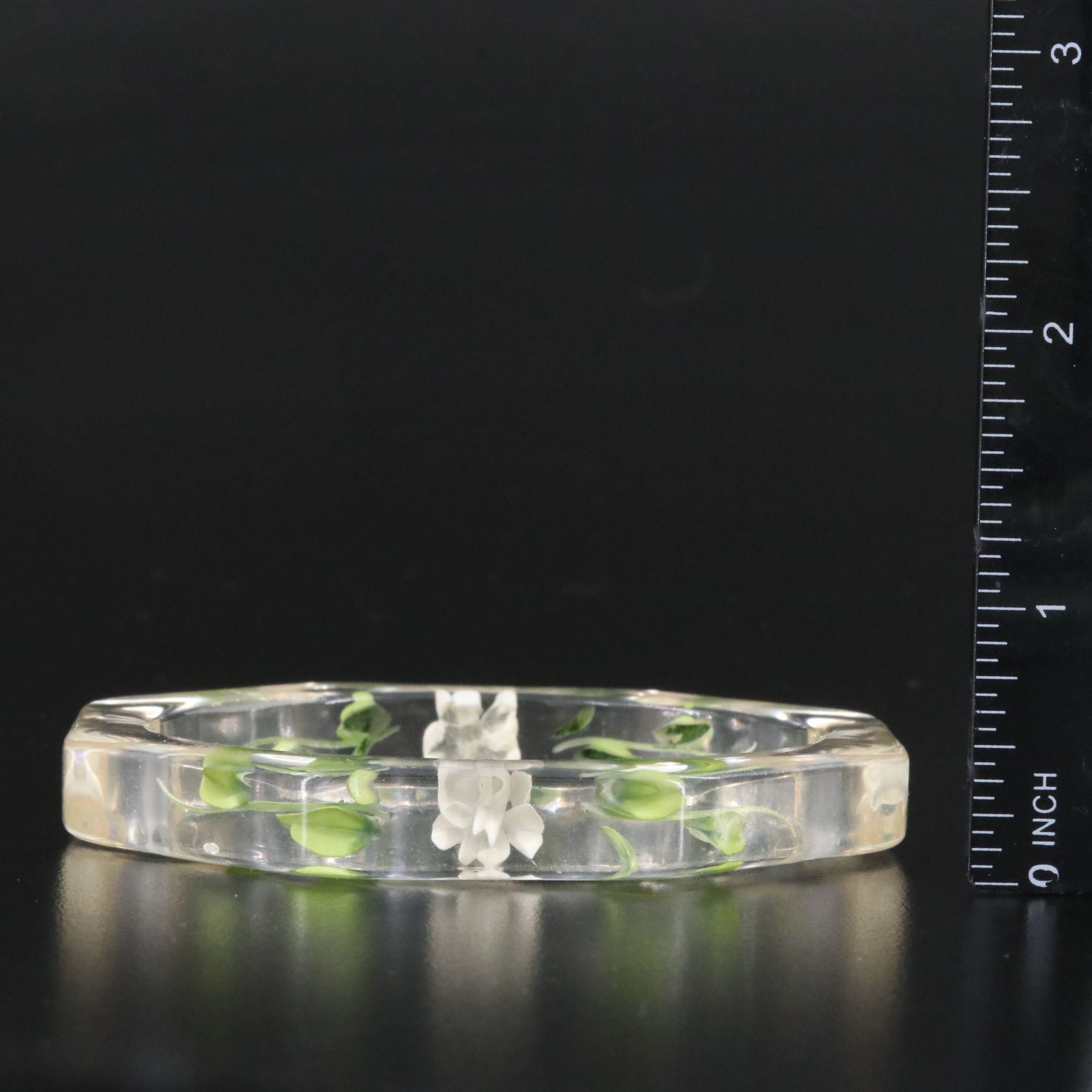 Vintage Lucite Flower Bracelet