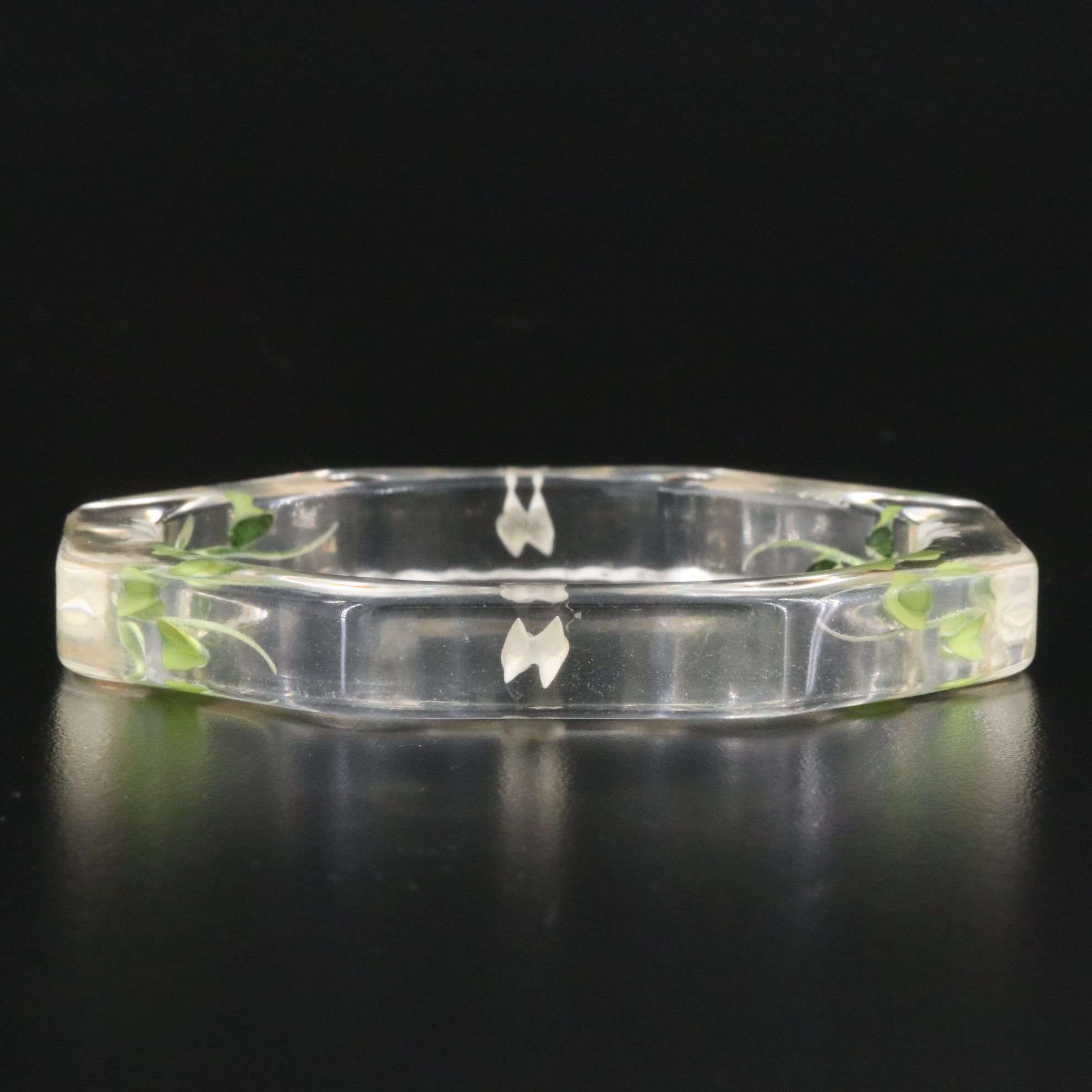 Vintage Lucite Flower Bracelet