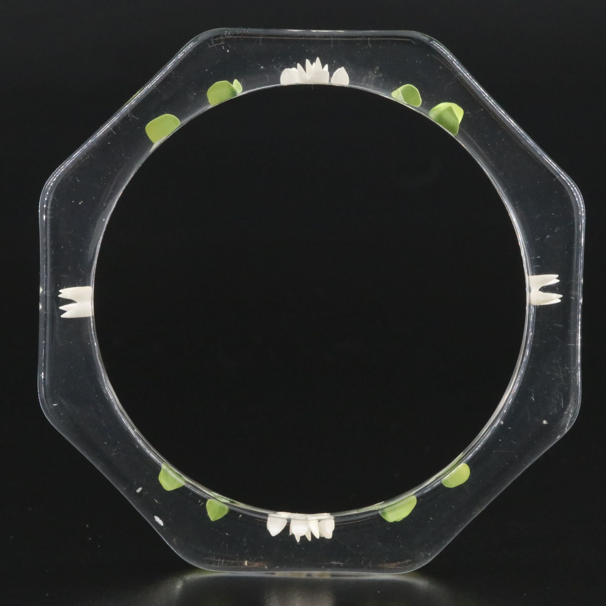 Vintage Lucite Flower Bracelet