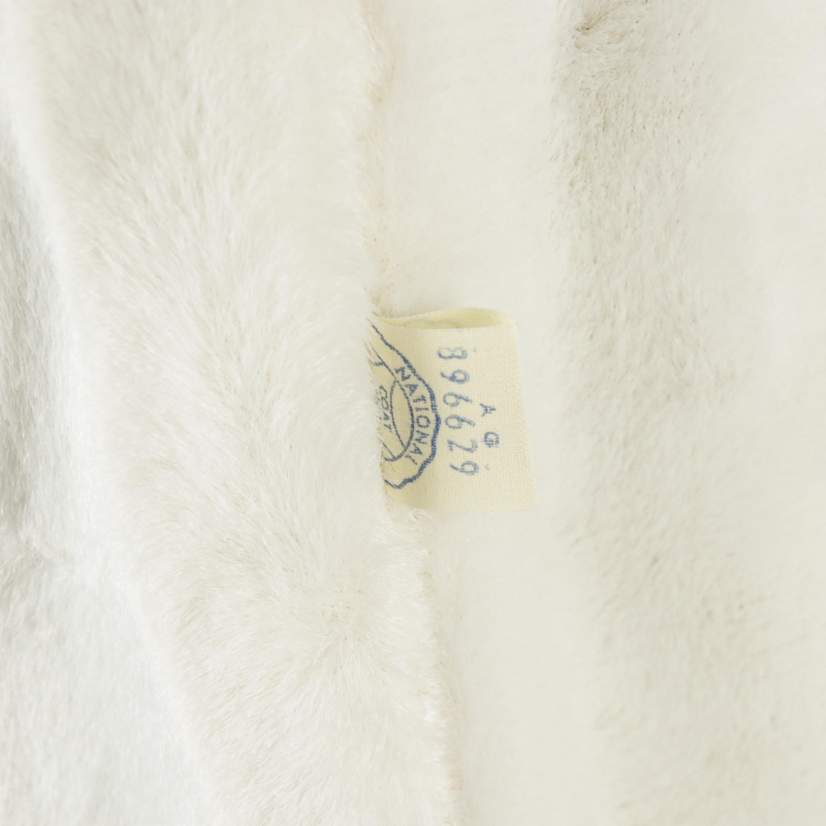 Black Velveteen Evening Coat with Faux Fur Lining, Mid-20th Century