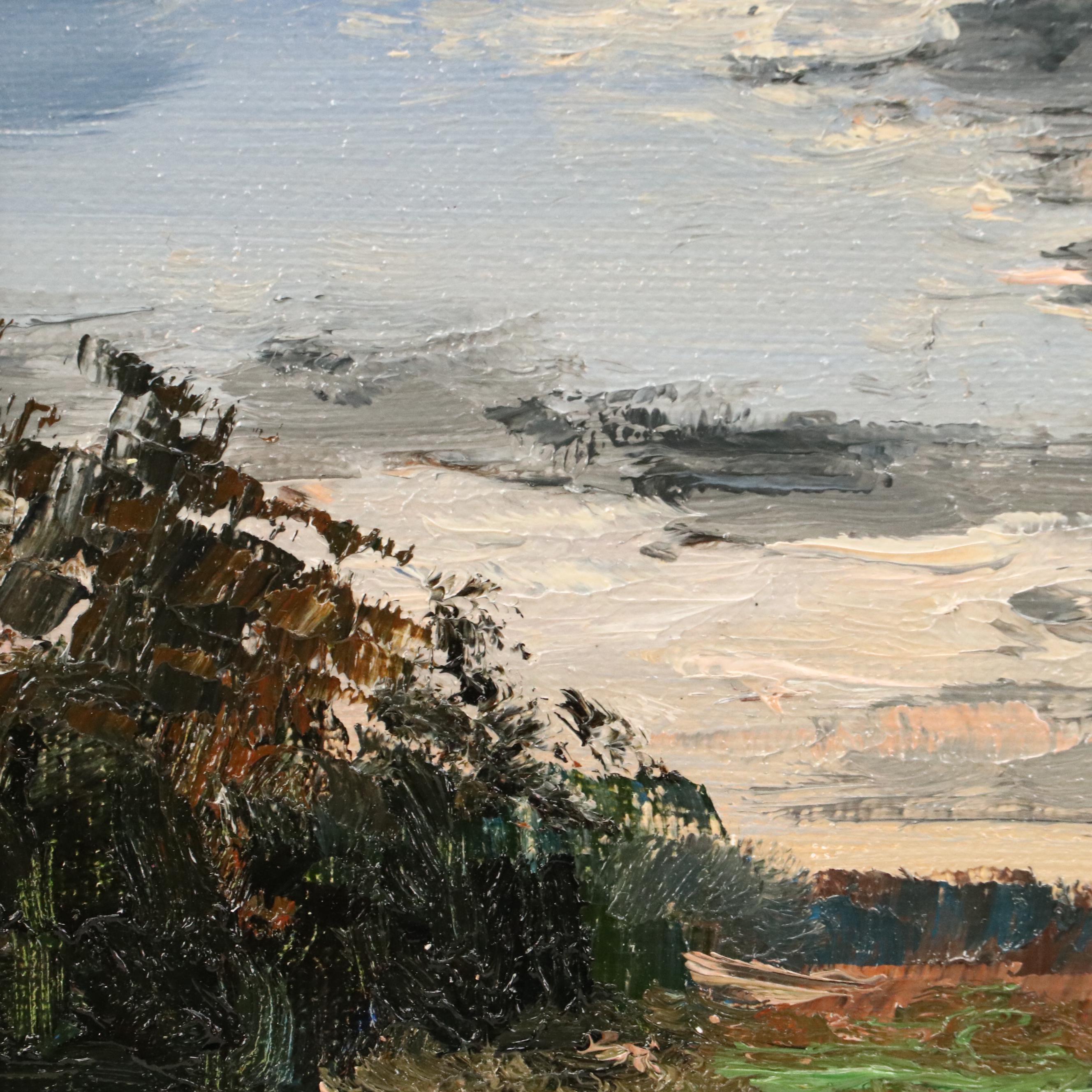 Garncarek Aleksander Pond Landscape "Zmierzk" Oil Painting, 2025