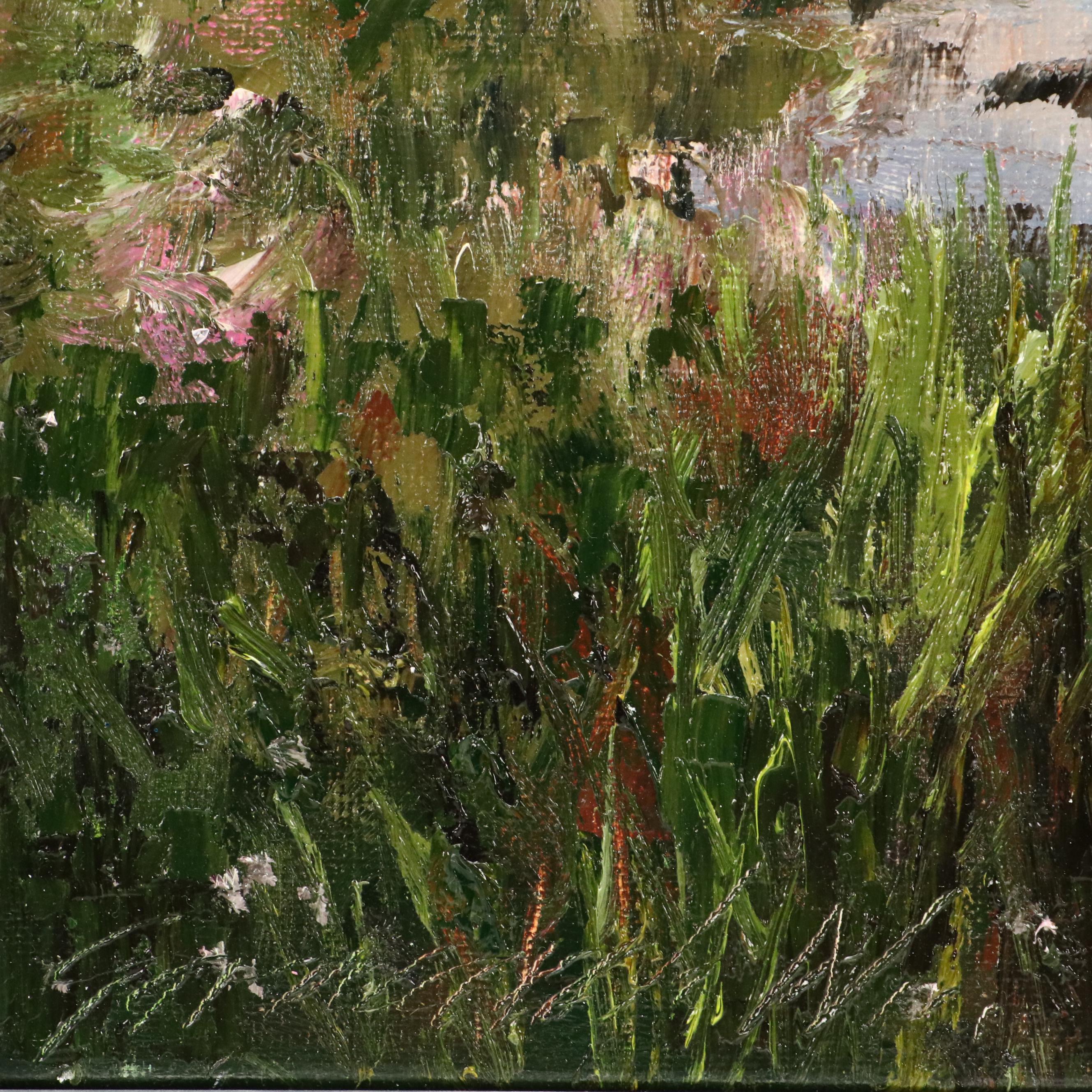 Garncarek Aleksander Pond Landscape "Zmierzk" Oil Painting, 2025