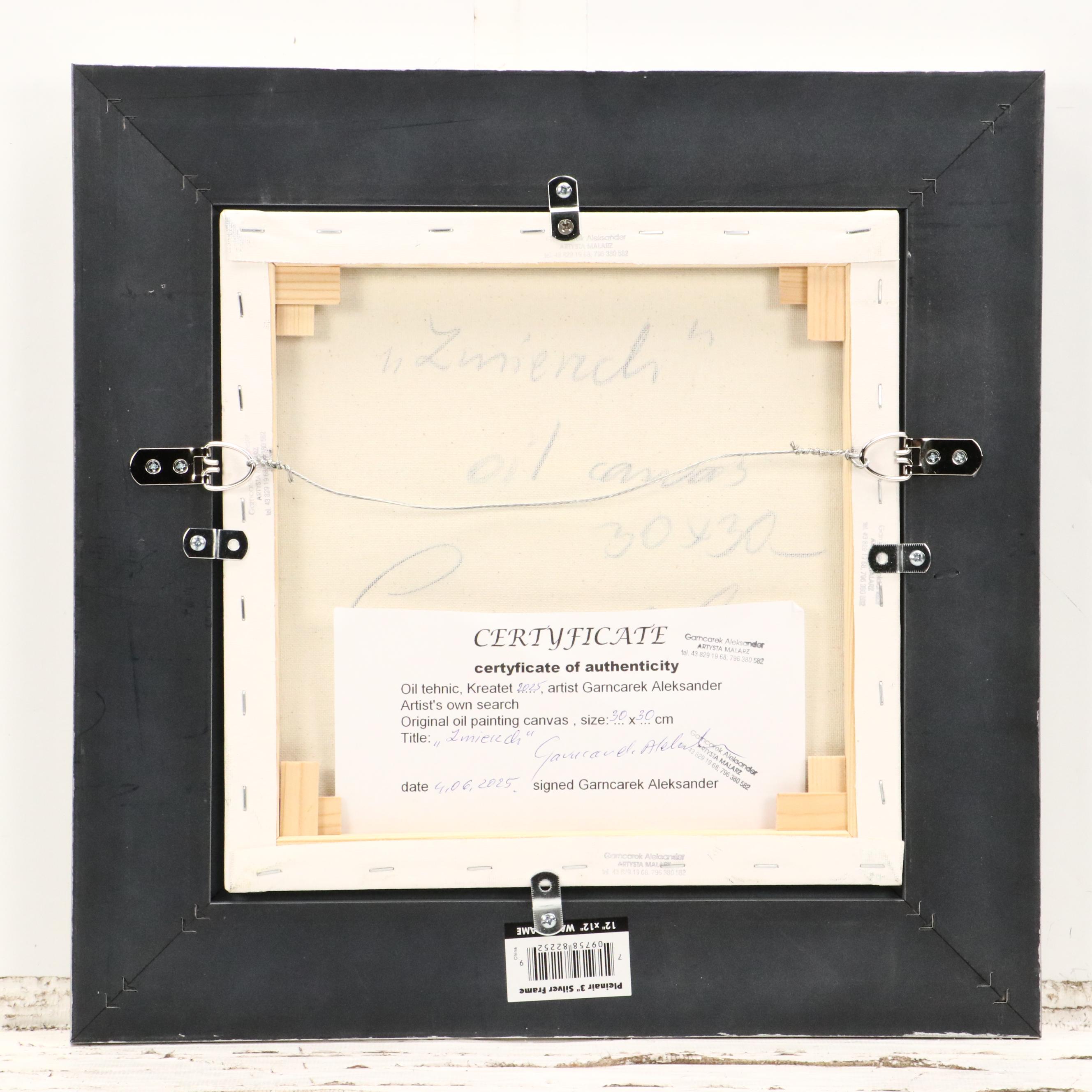 Garncarek Aleksander Pond Landscape "Zmierzk" Oil Painting, 2025