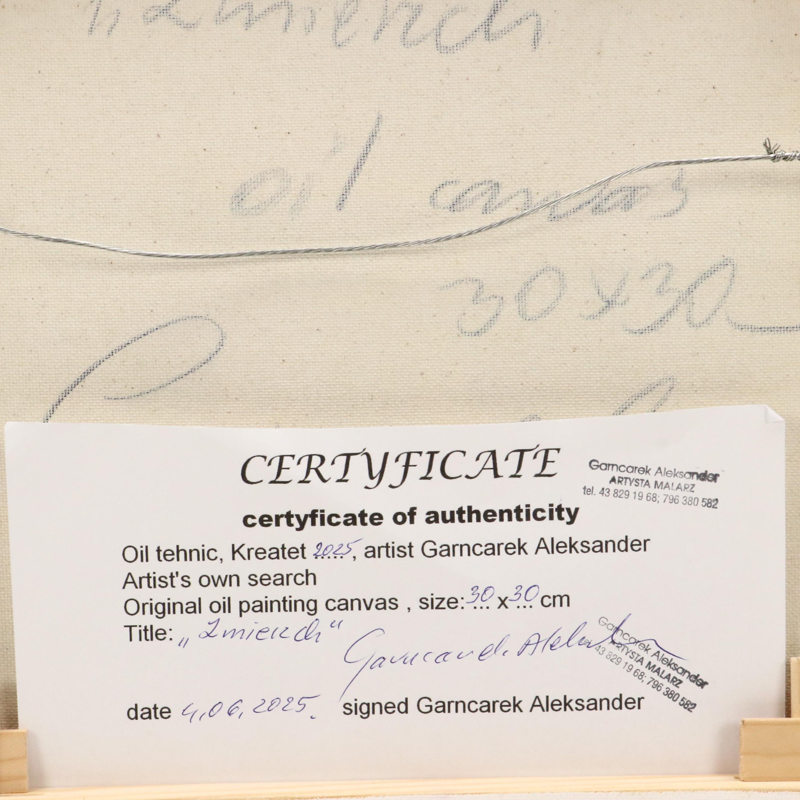 Garncarek Aleksander Pond Landscape "Zmierzk" Oil Painting, 2025