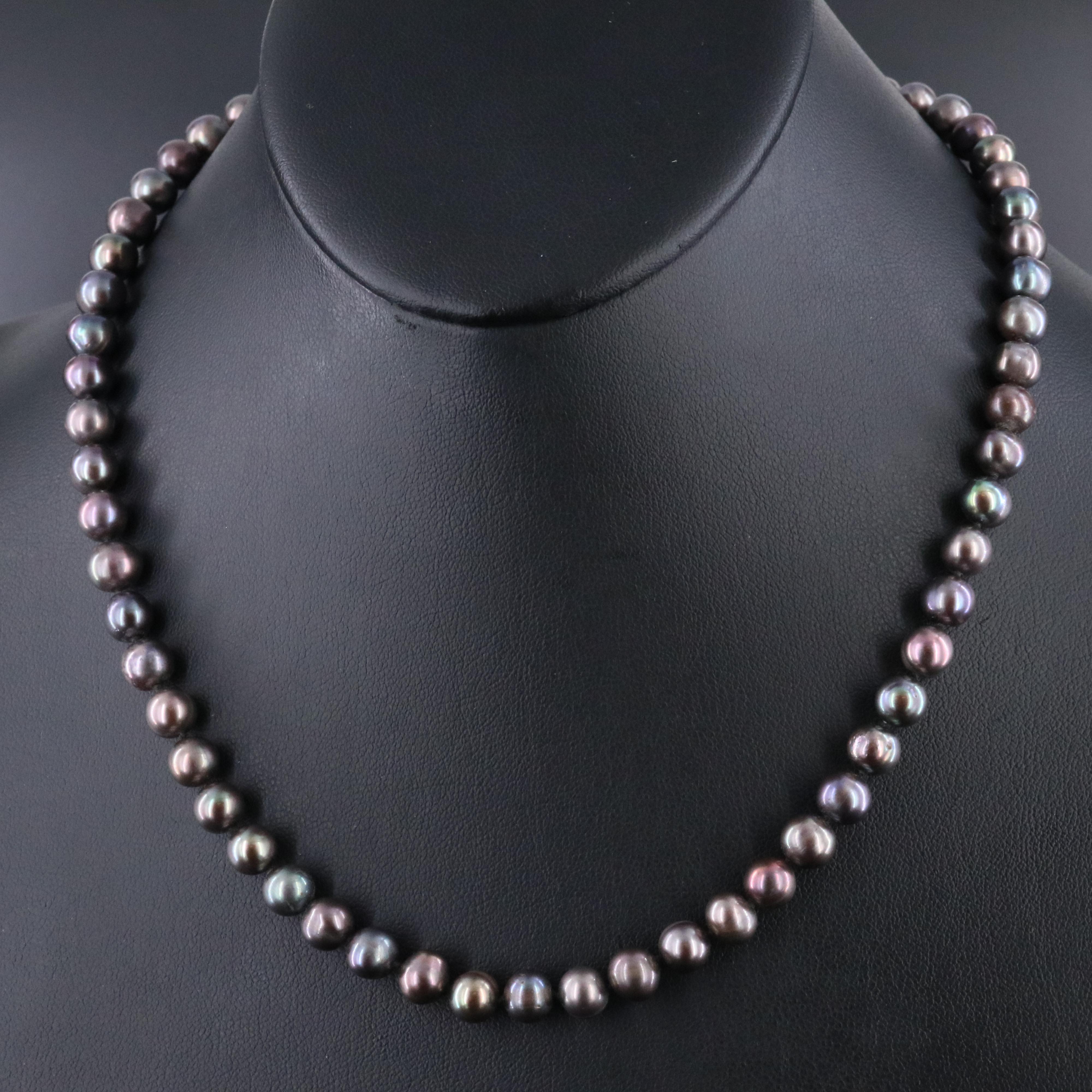 Pearl Necklace with 14K Clasp