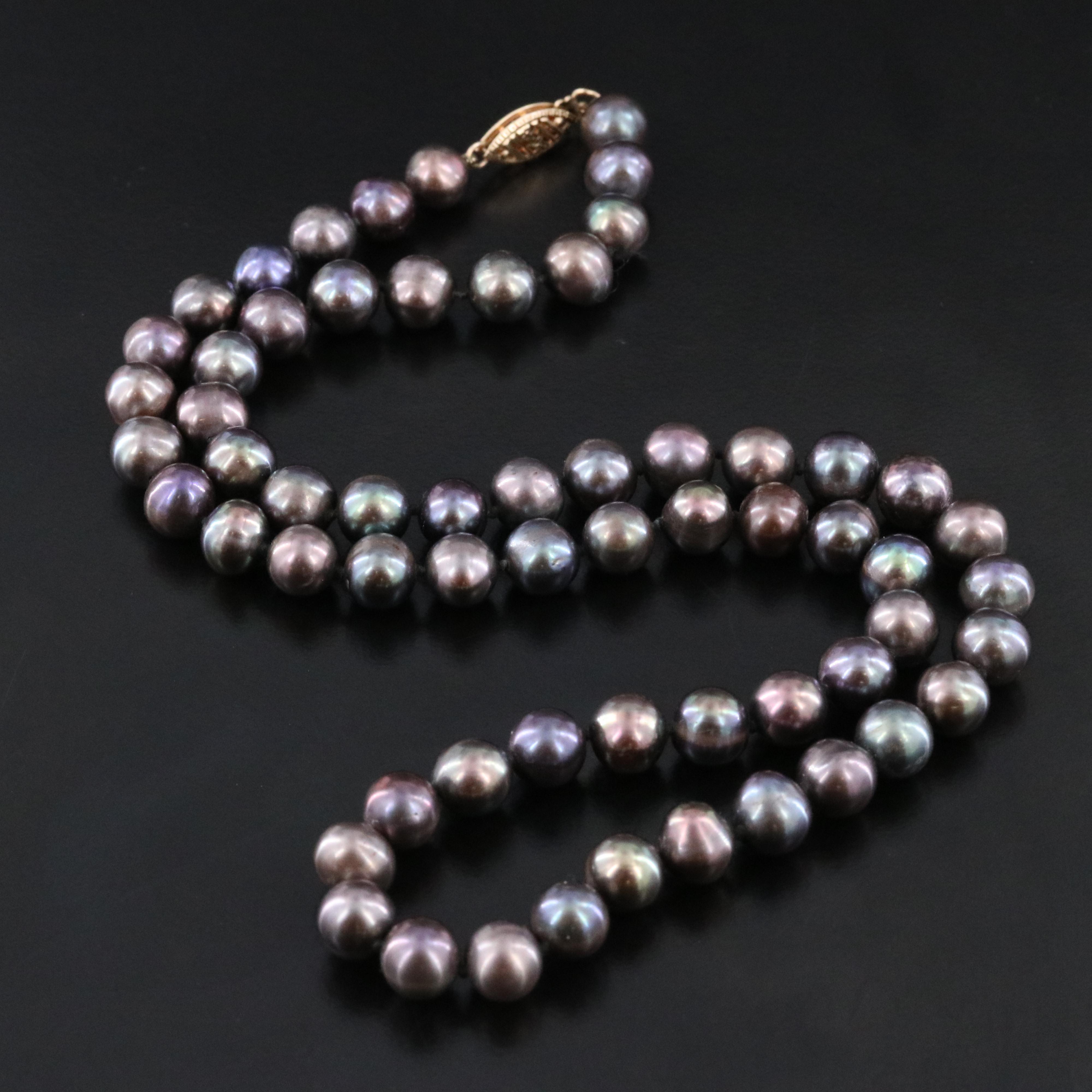Pearl Necklace with 14K Clasp