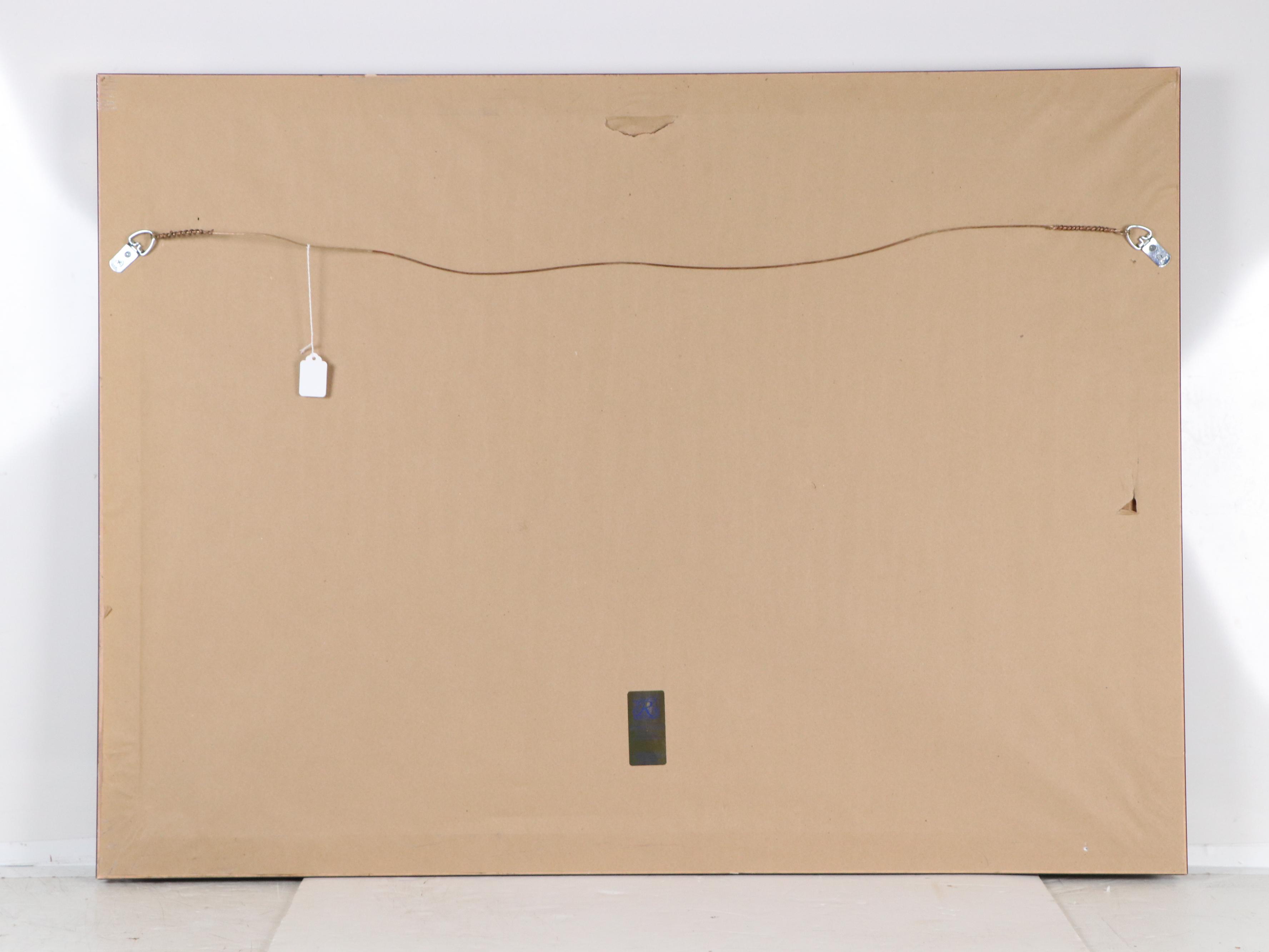 Southeast Asian Woodblock of Women in Ceremonial Dress, Late 20th Century