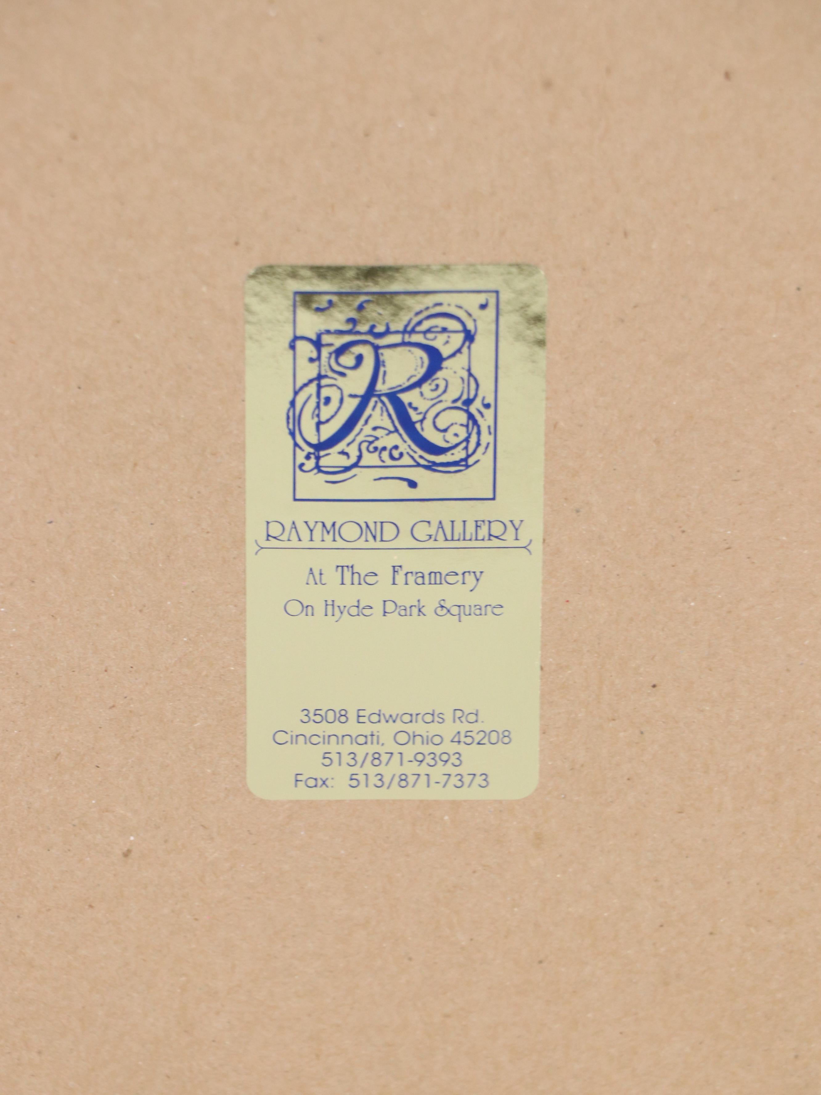 Southeast Asian Woodblock of Women in Ceremonial Dress, Late 20th Century