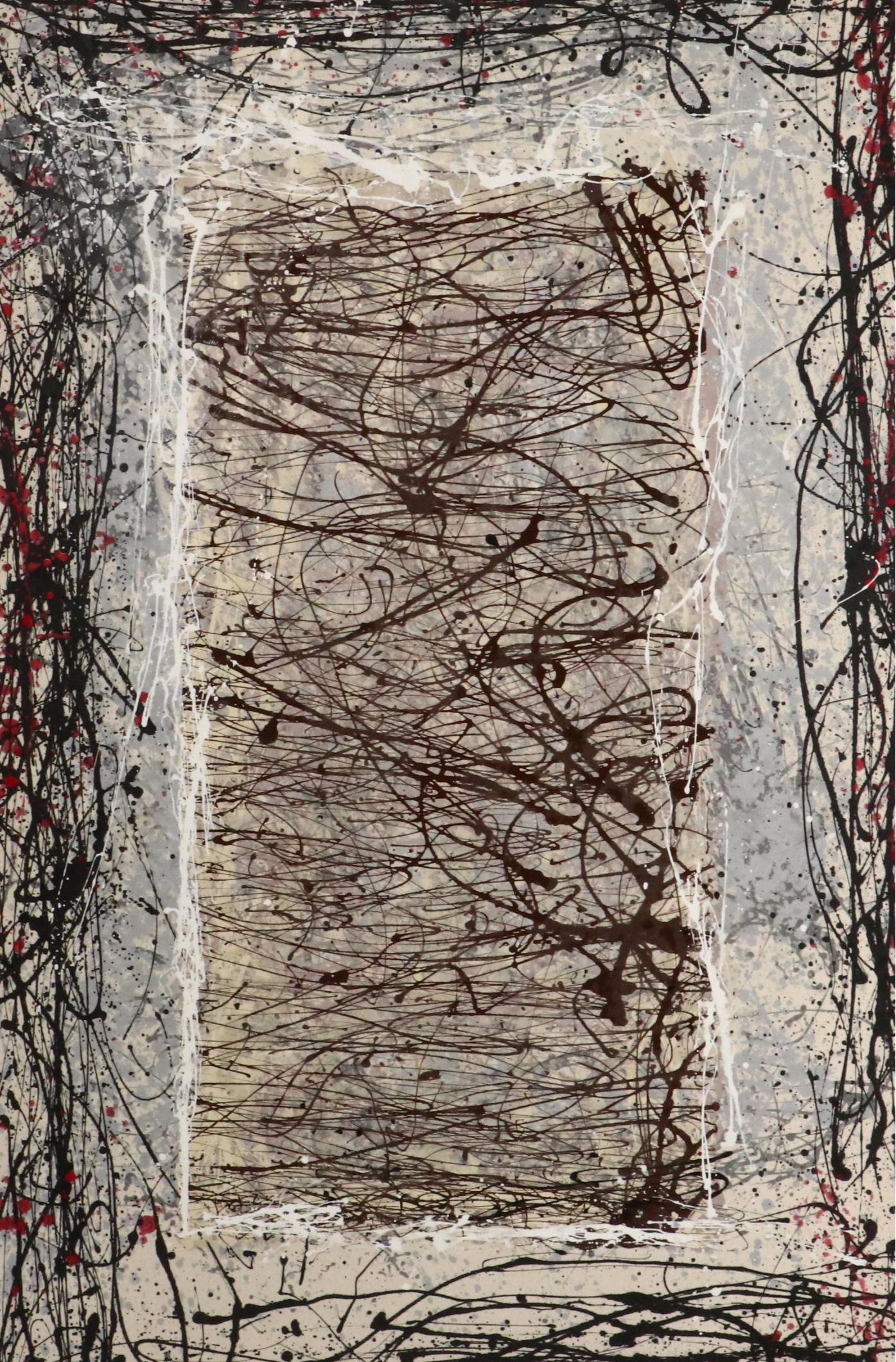 David Applegate Large Scale Abstract Acrylic Painting