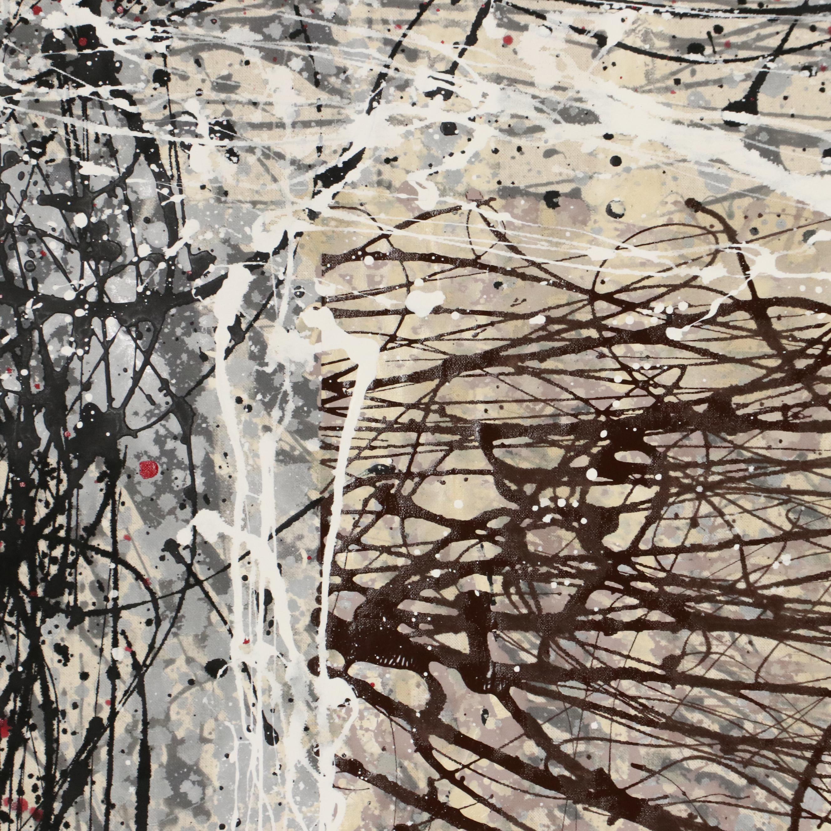 David Applegate Large Scale Abstract Acrylic Painting