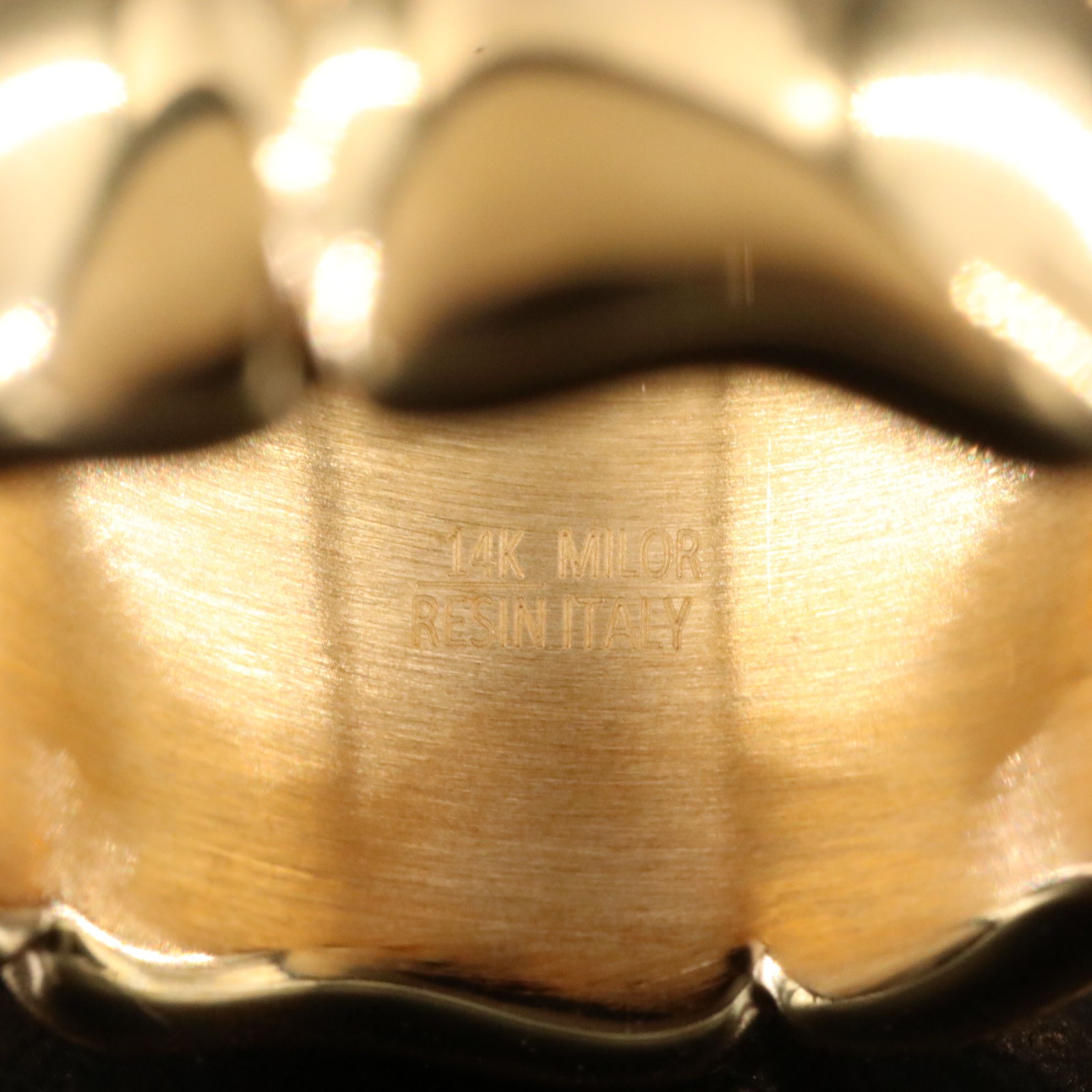 Italian Milor 14K Electroformed Double Row Band