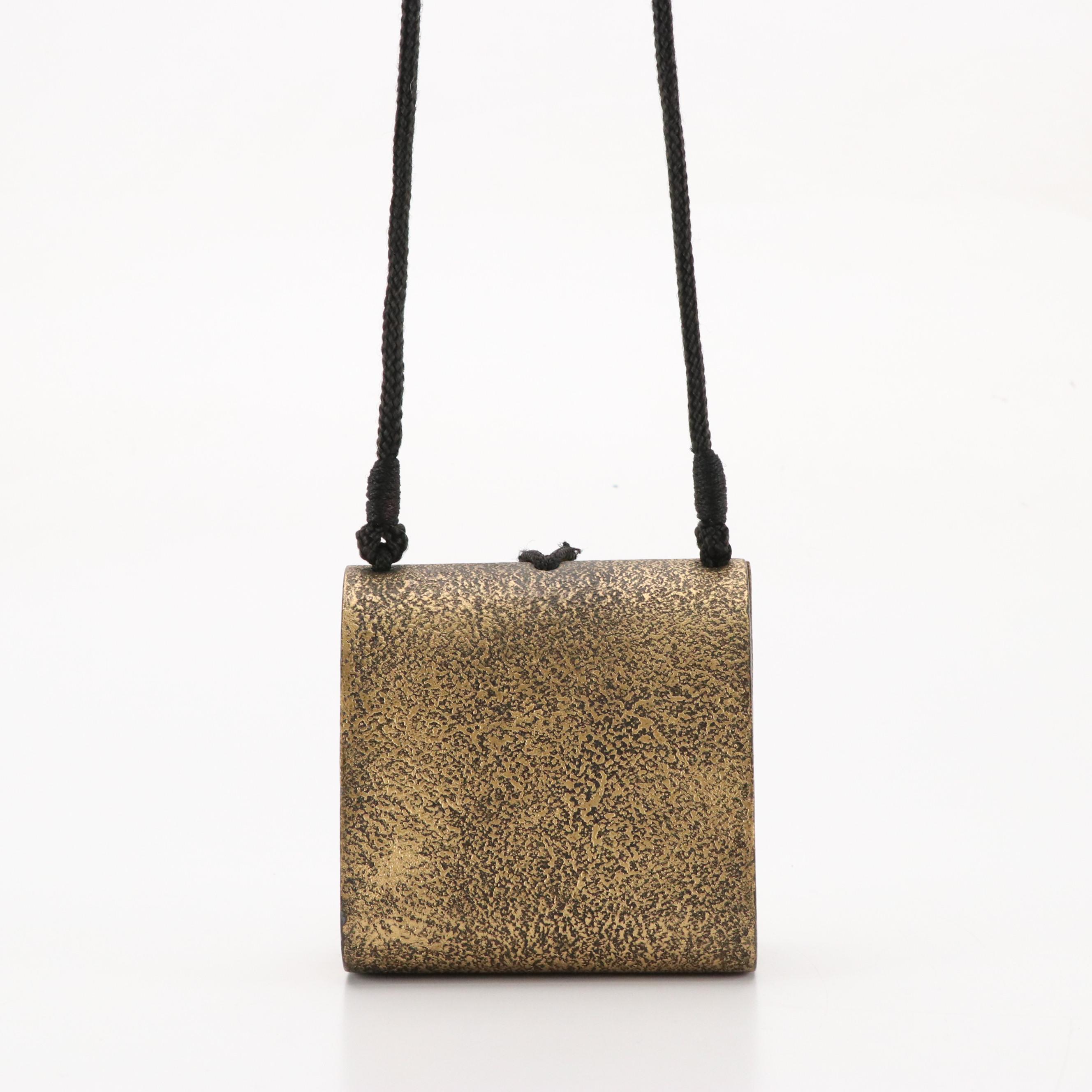 Timmy Woods Vintage Carved and Painted Wooden Star Bag