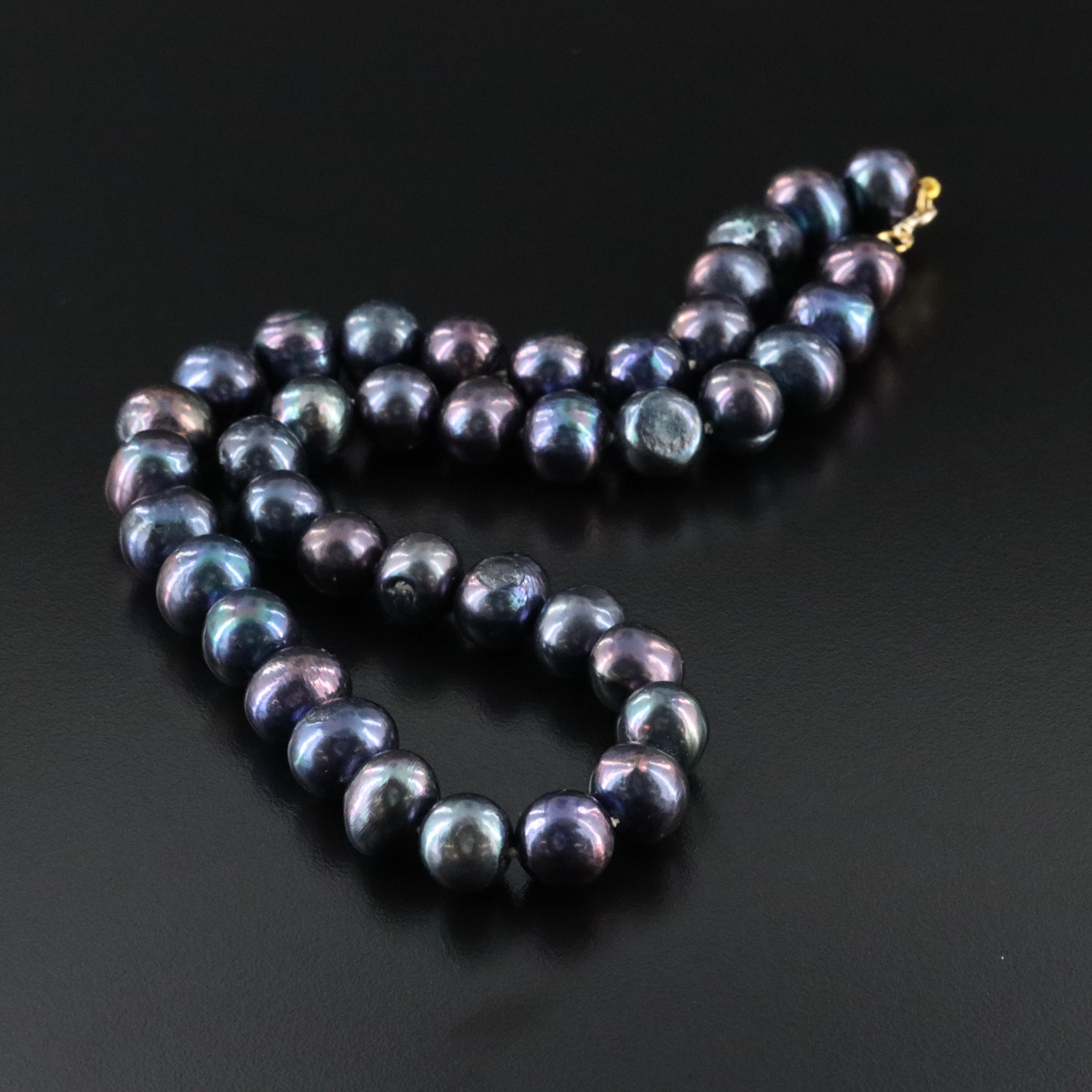 11.00 – 9.50 MM Pearl Necklace with 14K Clasp