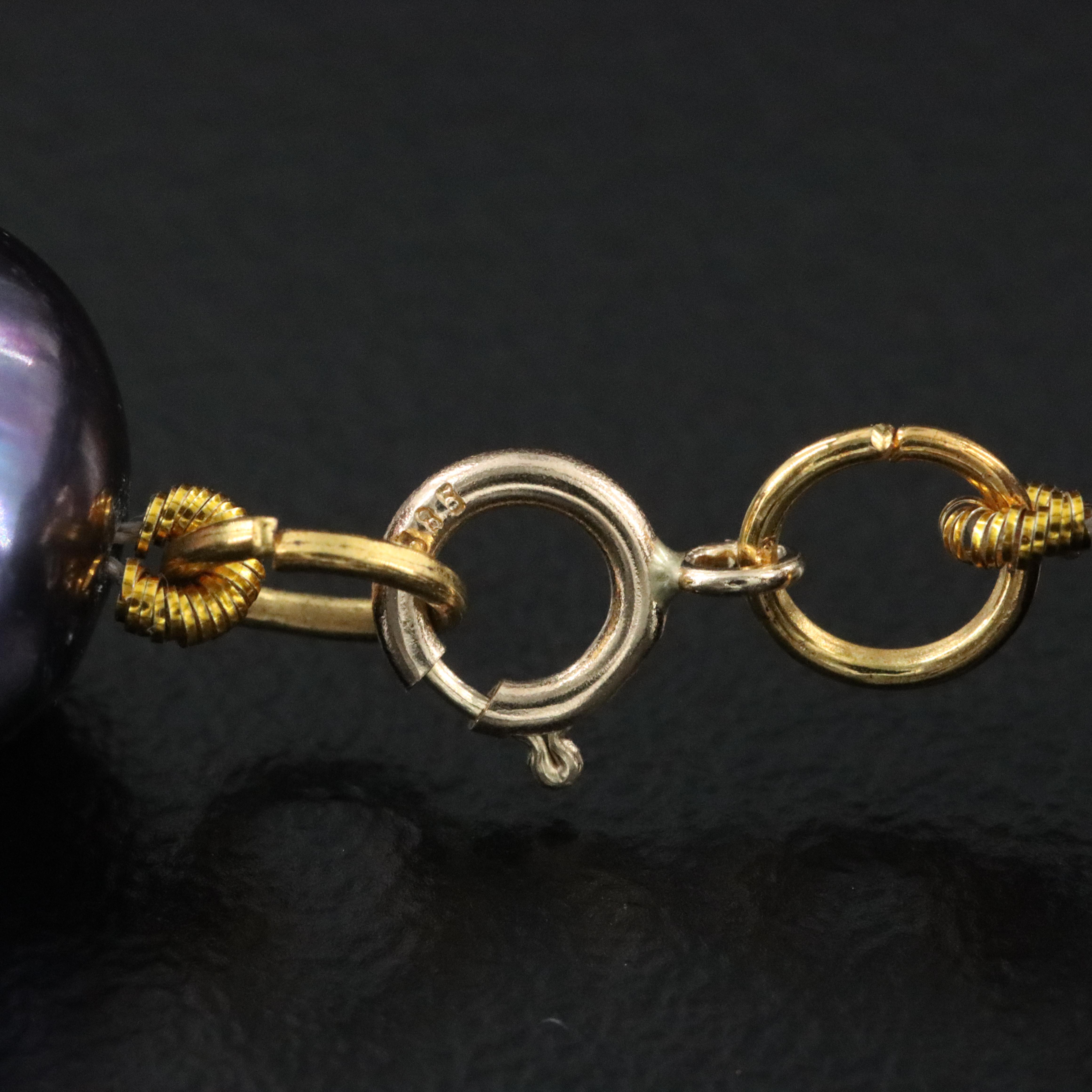 11.00 – 9.50 MM Pearl Necklace with 14K Clasp