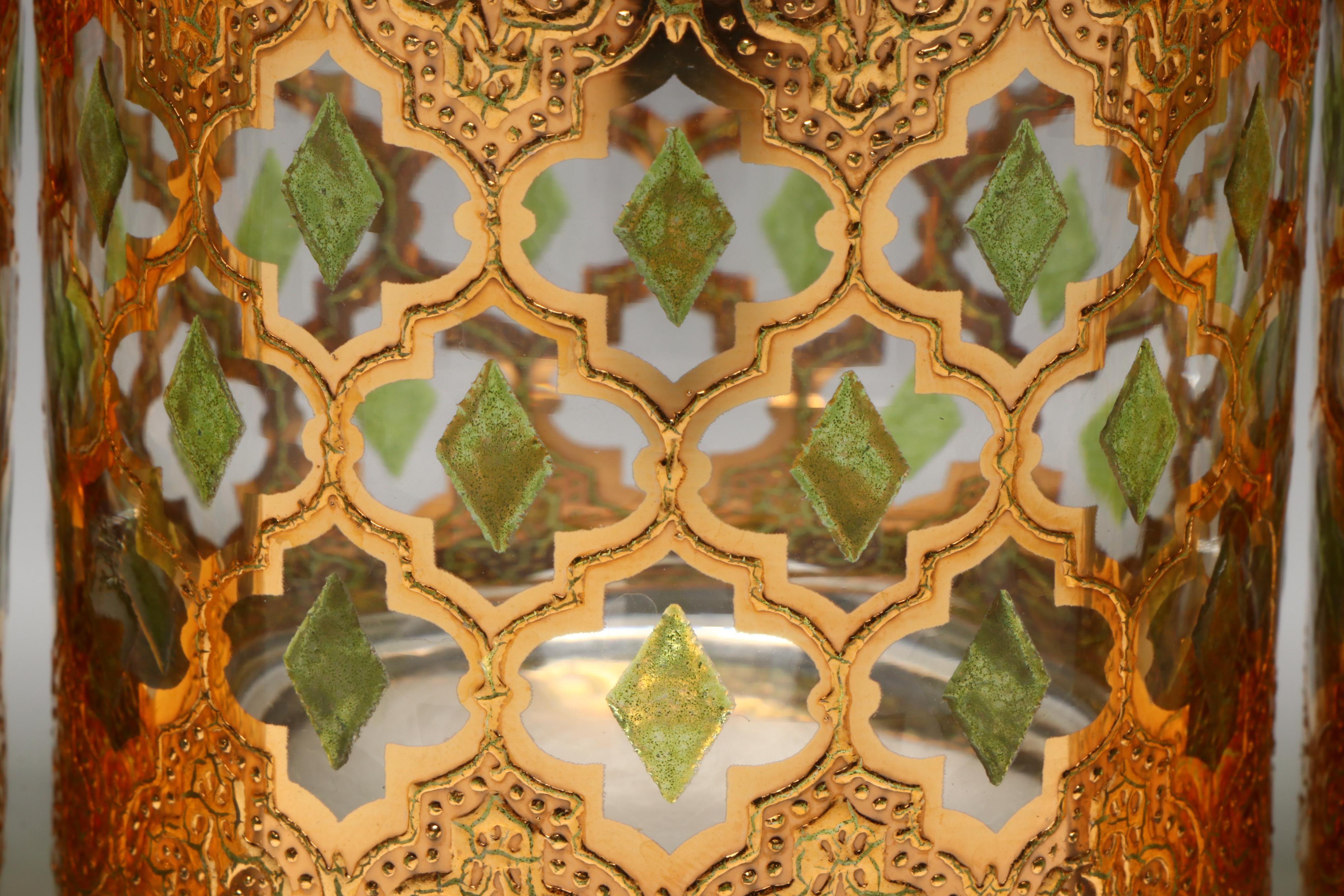 Culver "Valencia" Old Fashioned Glasses, Mid-20th Century