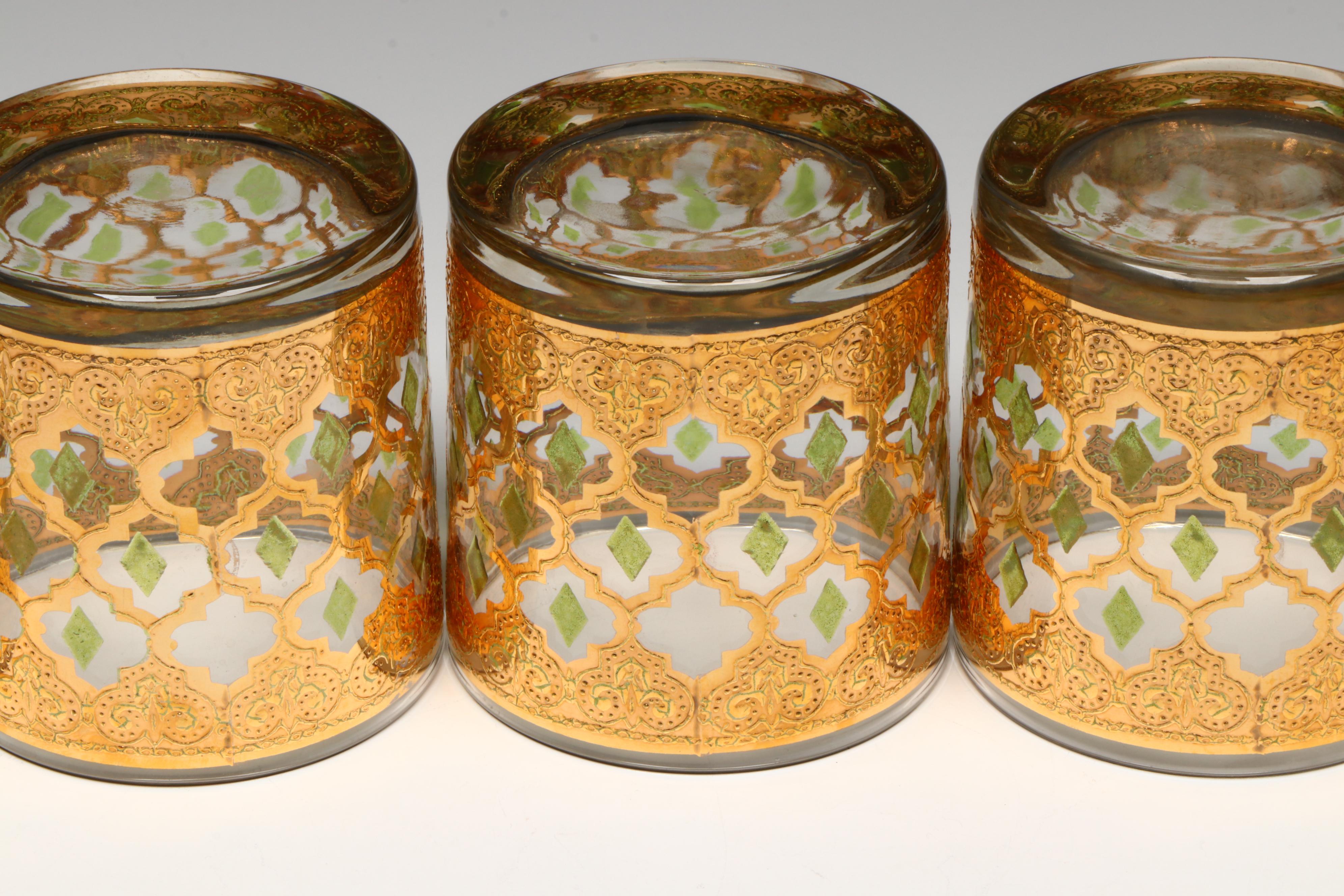 Culver "Valencia" Old Fashioned Glasses, Mid-20th Century