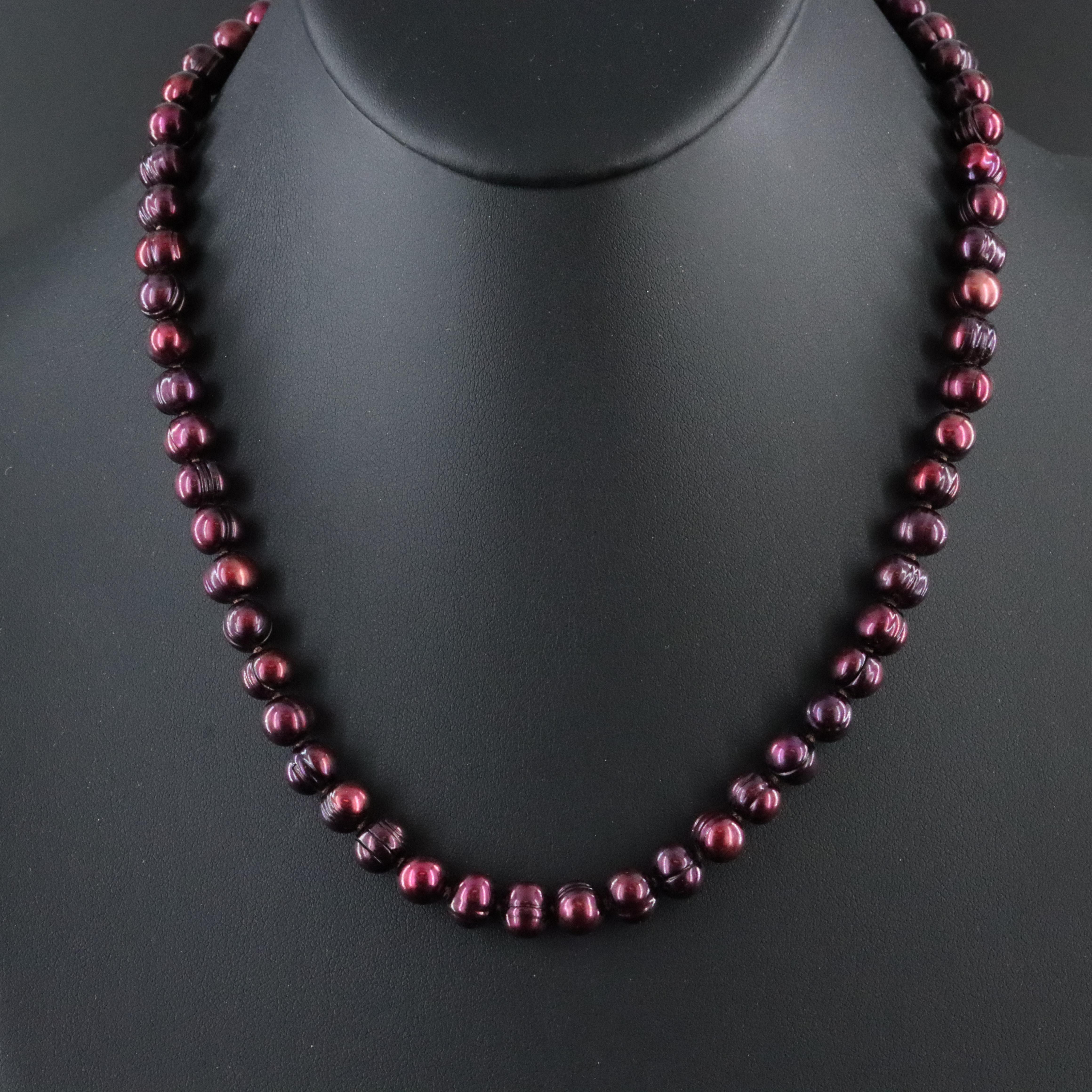 7.00 – 8.00 MM Pearl Necklace with 14K Clasp