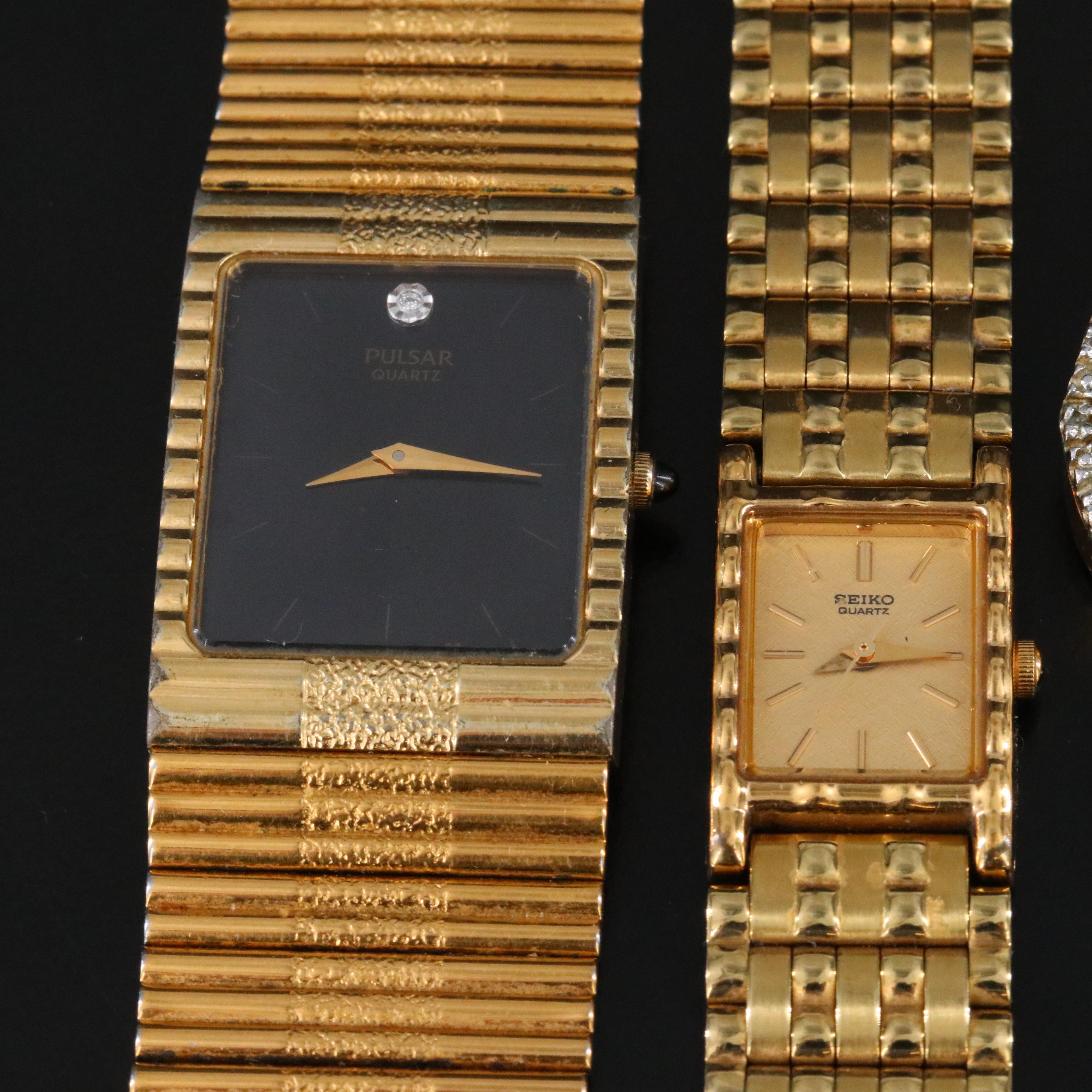 Collection of Vintage Stem Wind and Quartz Dress Watches