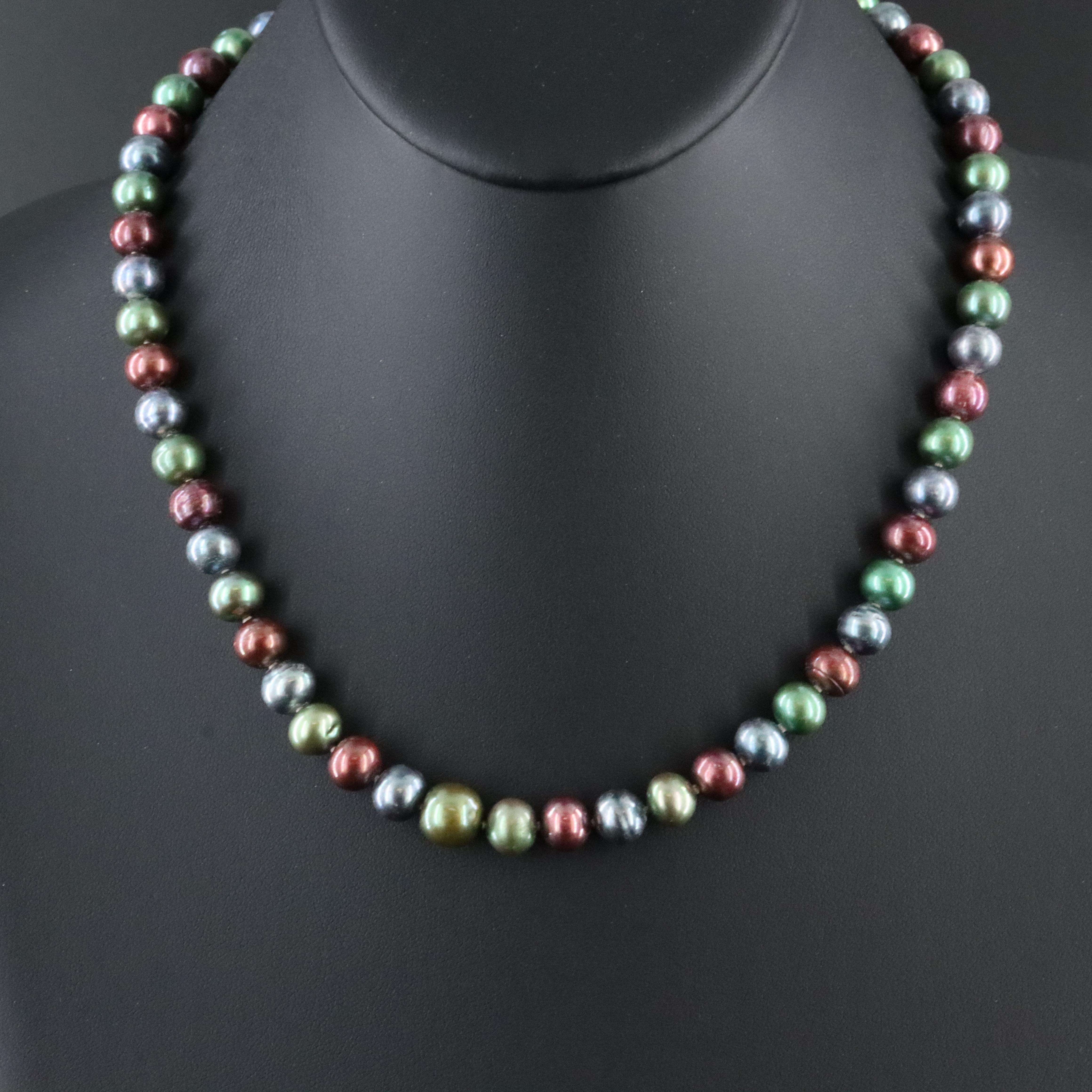 7.00 – 8.25 MM Pearl Necklace with 14K Clasp