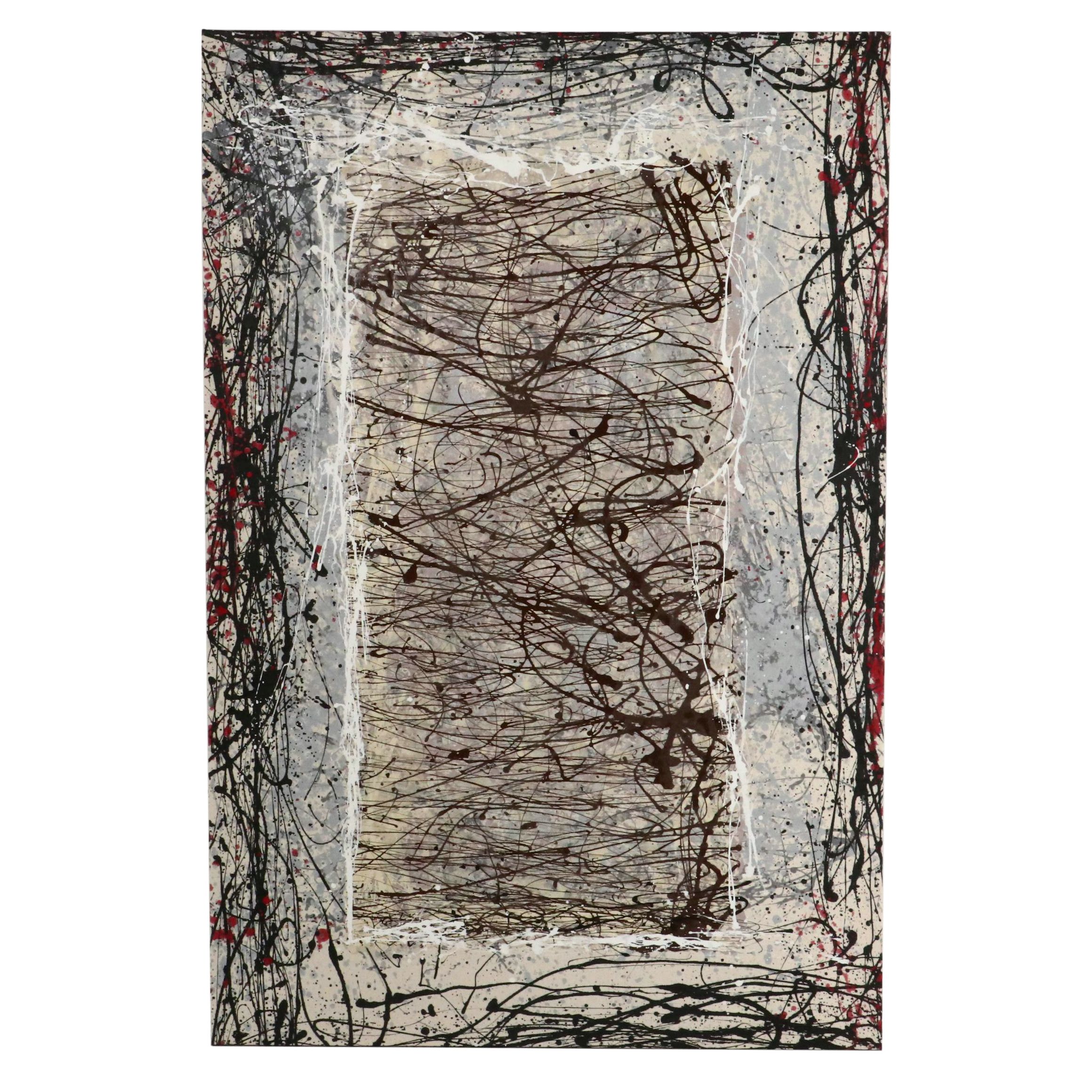 David Applegate Large Scale Abstract Acrylic Painting