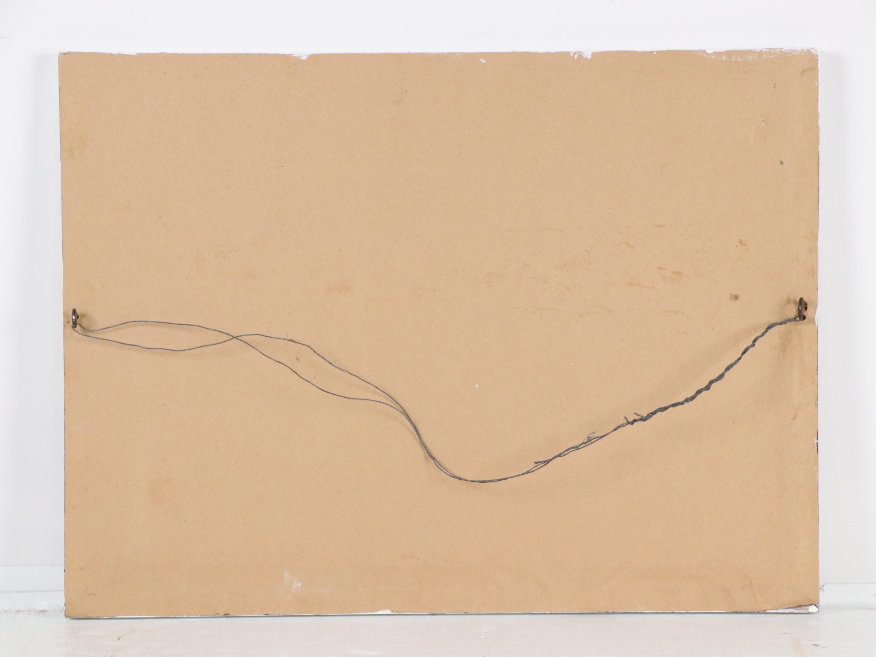 Louis Szanto Handcolored Collotype "Bon Jour," Early 20th Century