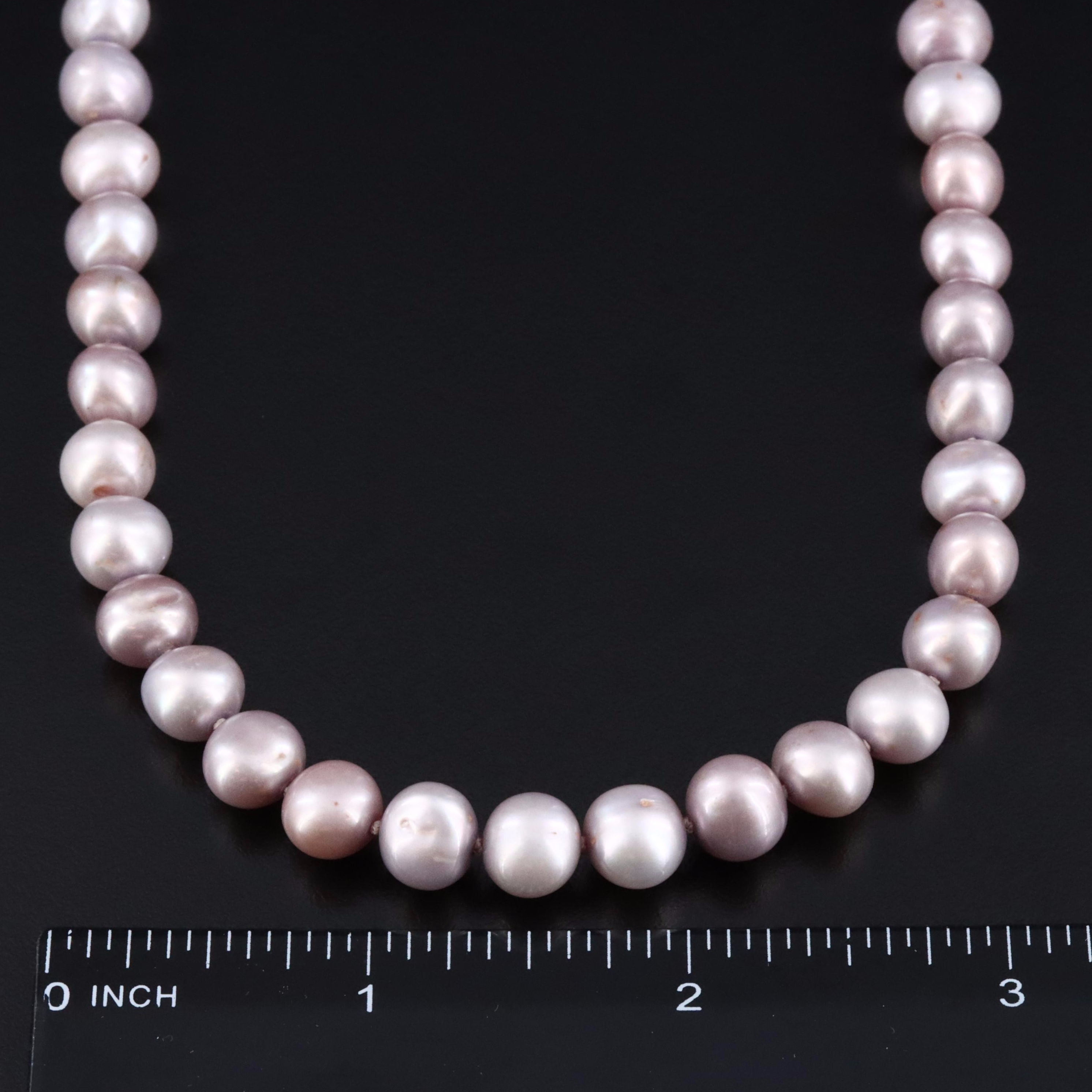 Cultured Pearl Necklace with 14K Clasp