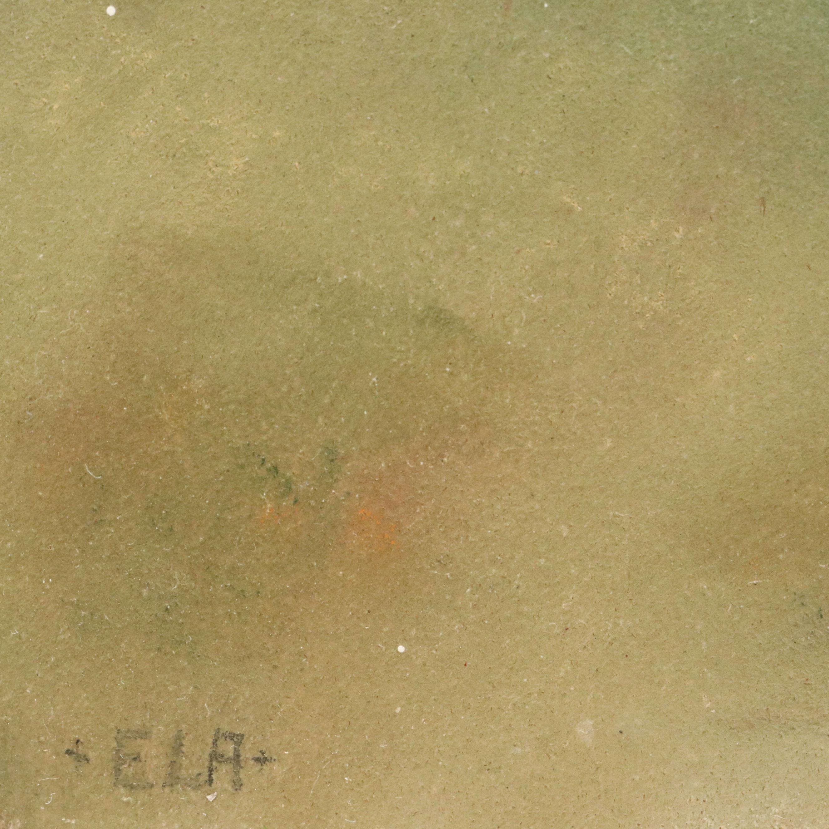 Rural Landscape Pastel Drawing, 21st Century