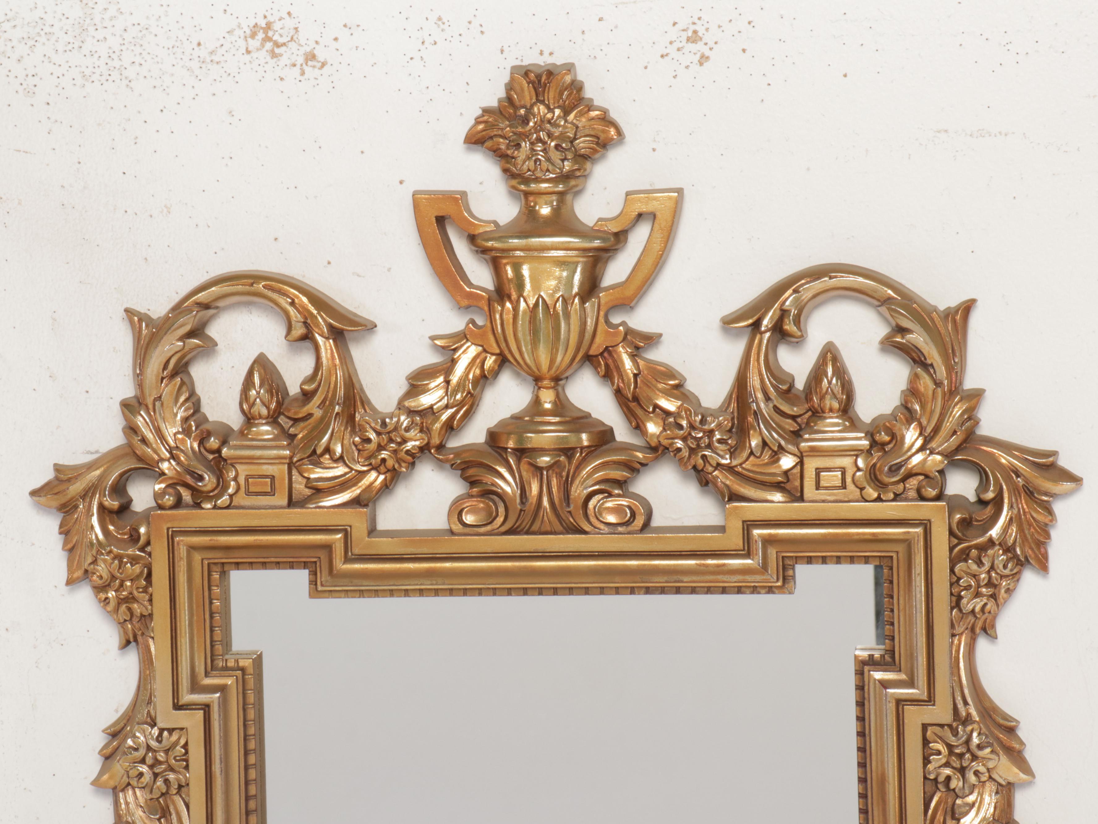 Carolina Mirror Co. Adams Style Giltwood Wall Mirror