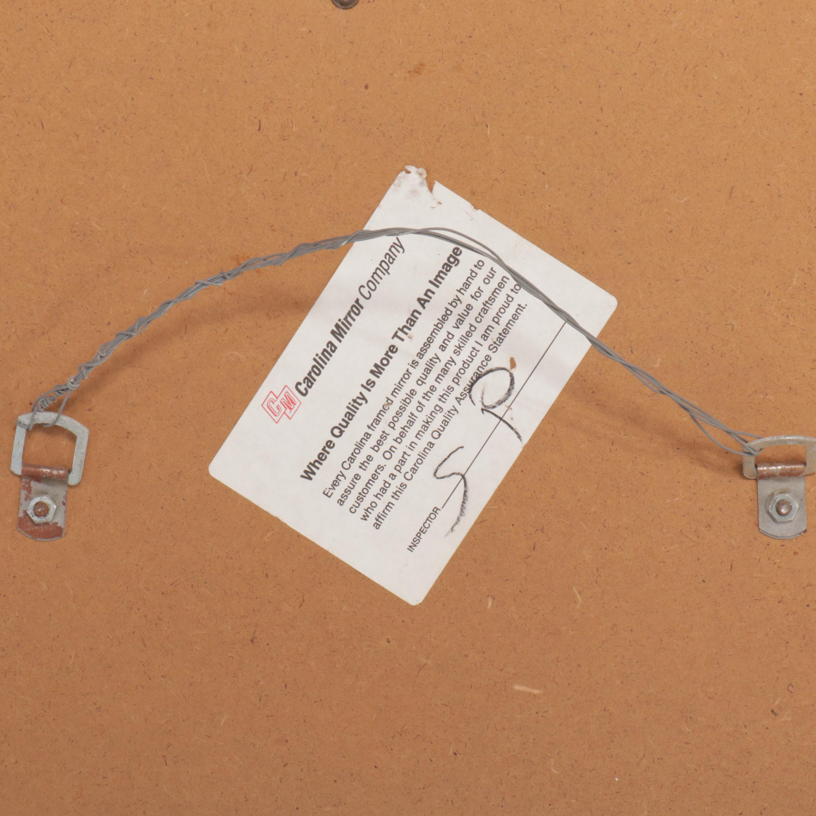 Carolina Mirror Co. Adams Style Giltwood Wall Mirror