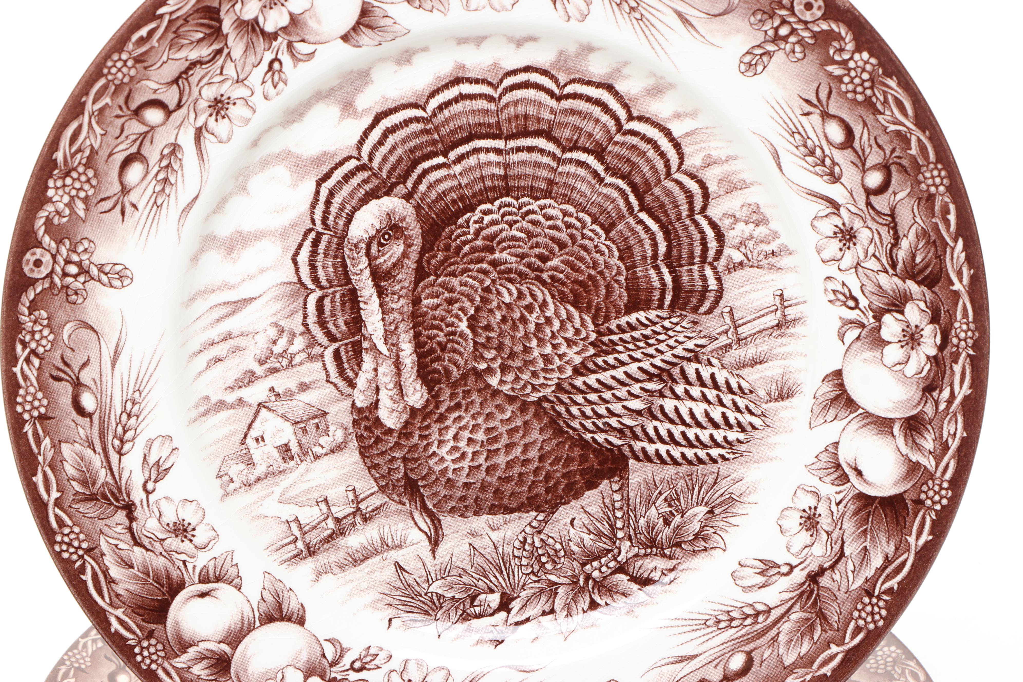 Royal Stafford "Royal Thanksgiving Brown" Ceramic Dinnerware