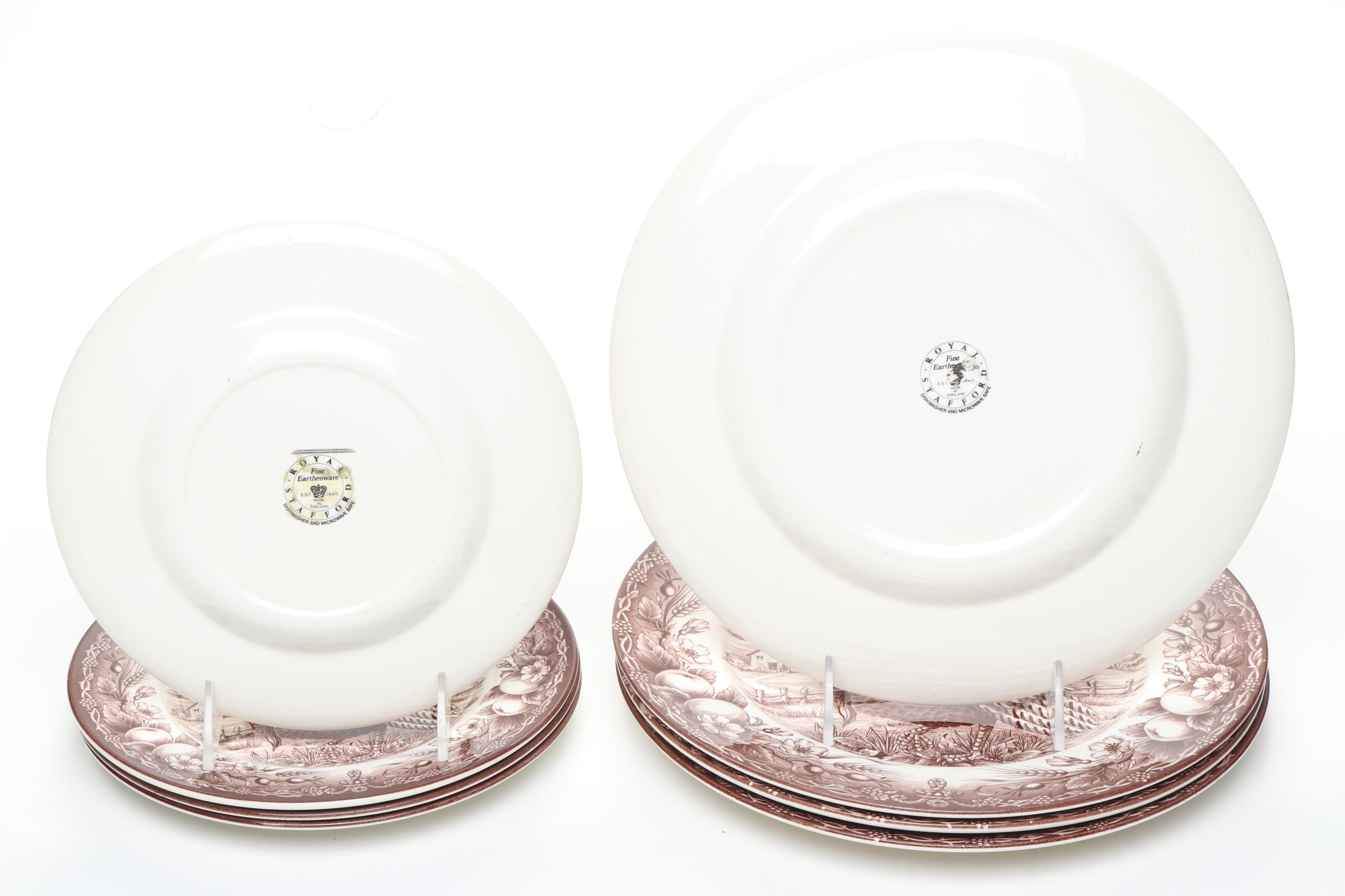 Royal Stafford "Royal Thanksgiving Brown" Ceramic Dinnerware