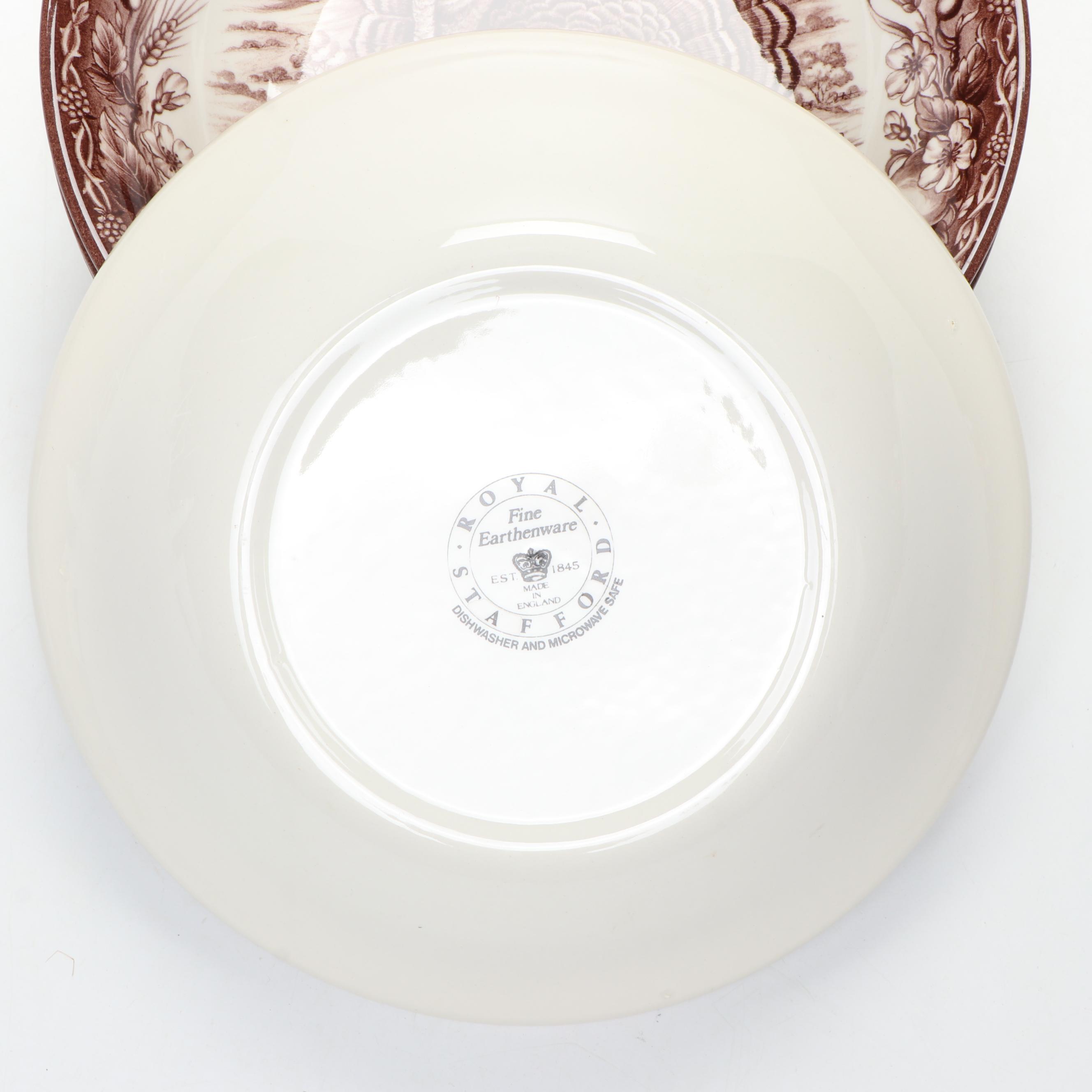 Royal Stafford "Royal Thanksgiving Brown" Ceramic Dinnerware