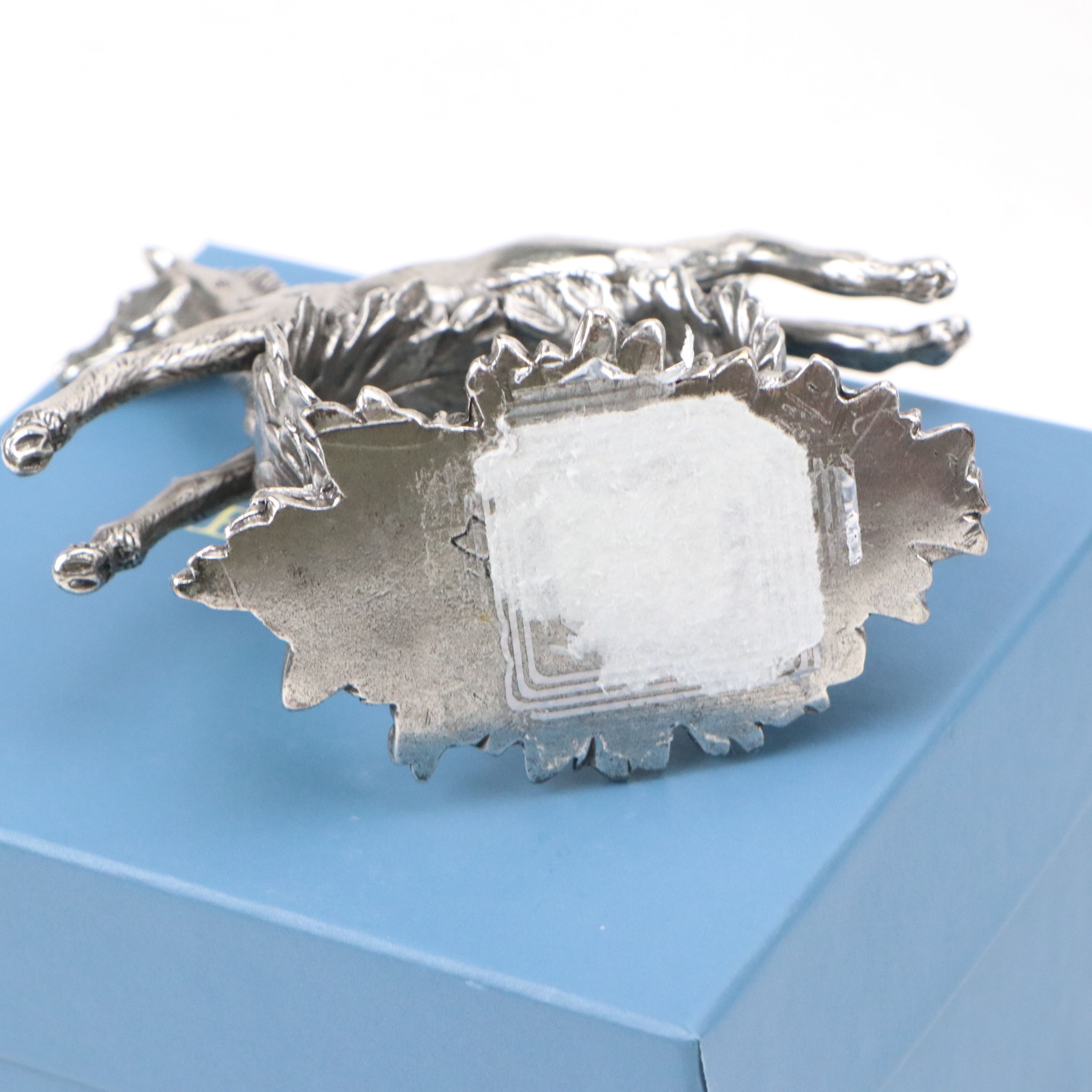 Reed & Barton 1824 Collection "Yearling" Napkin Rings and Lenox Napkins