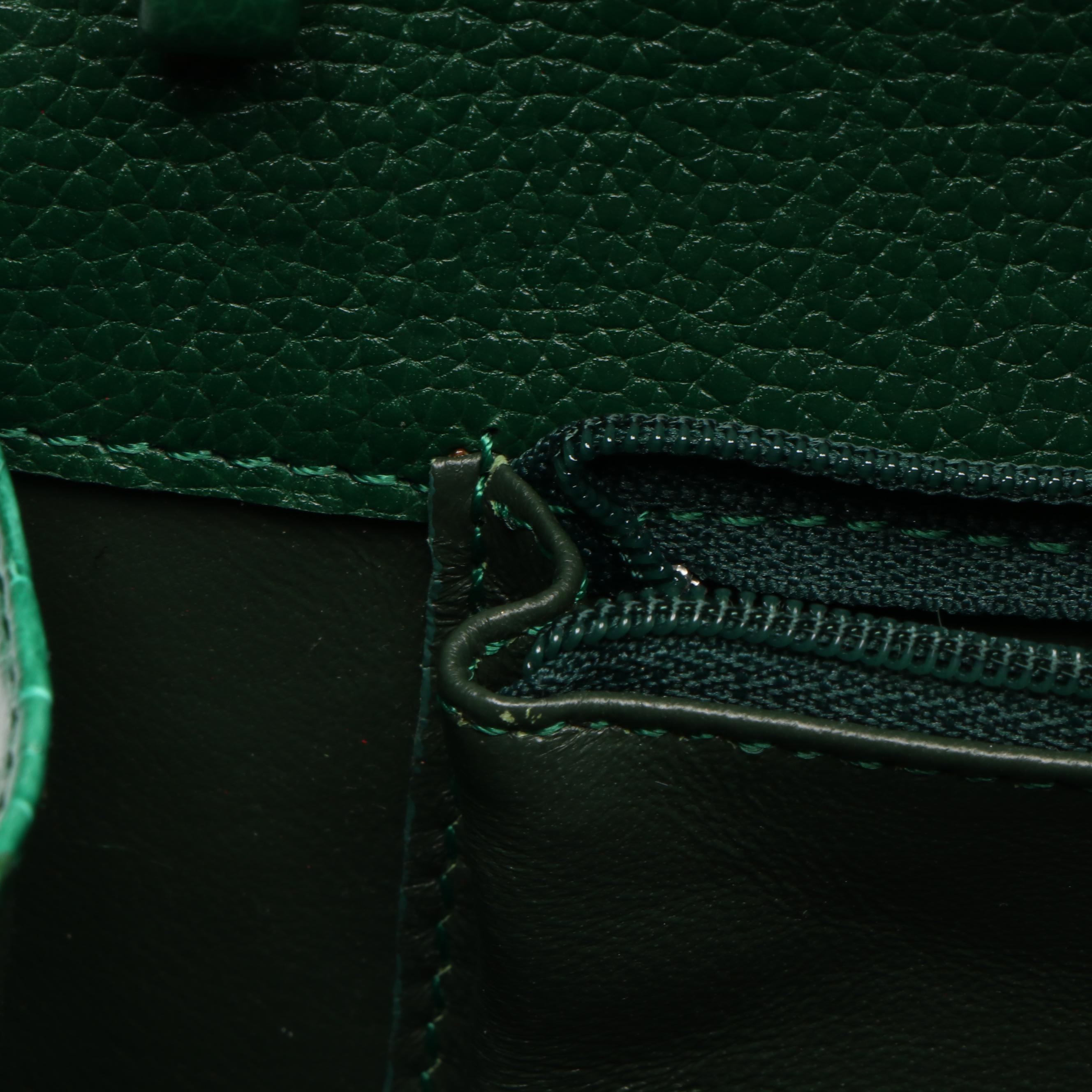 Eileen Kramer Green Glossy Alligator Skin Convertible Clutch