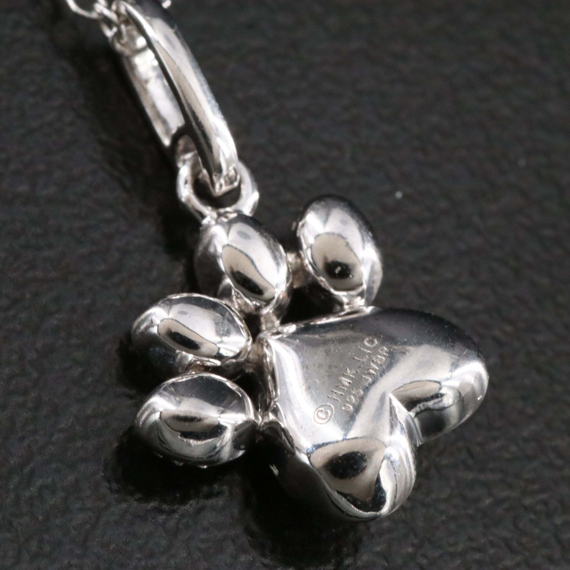 Hallmark Sterling Diamond Paw Print Necklace