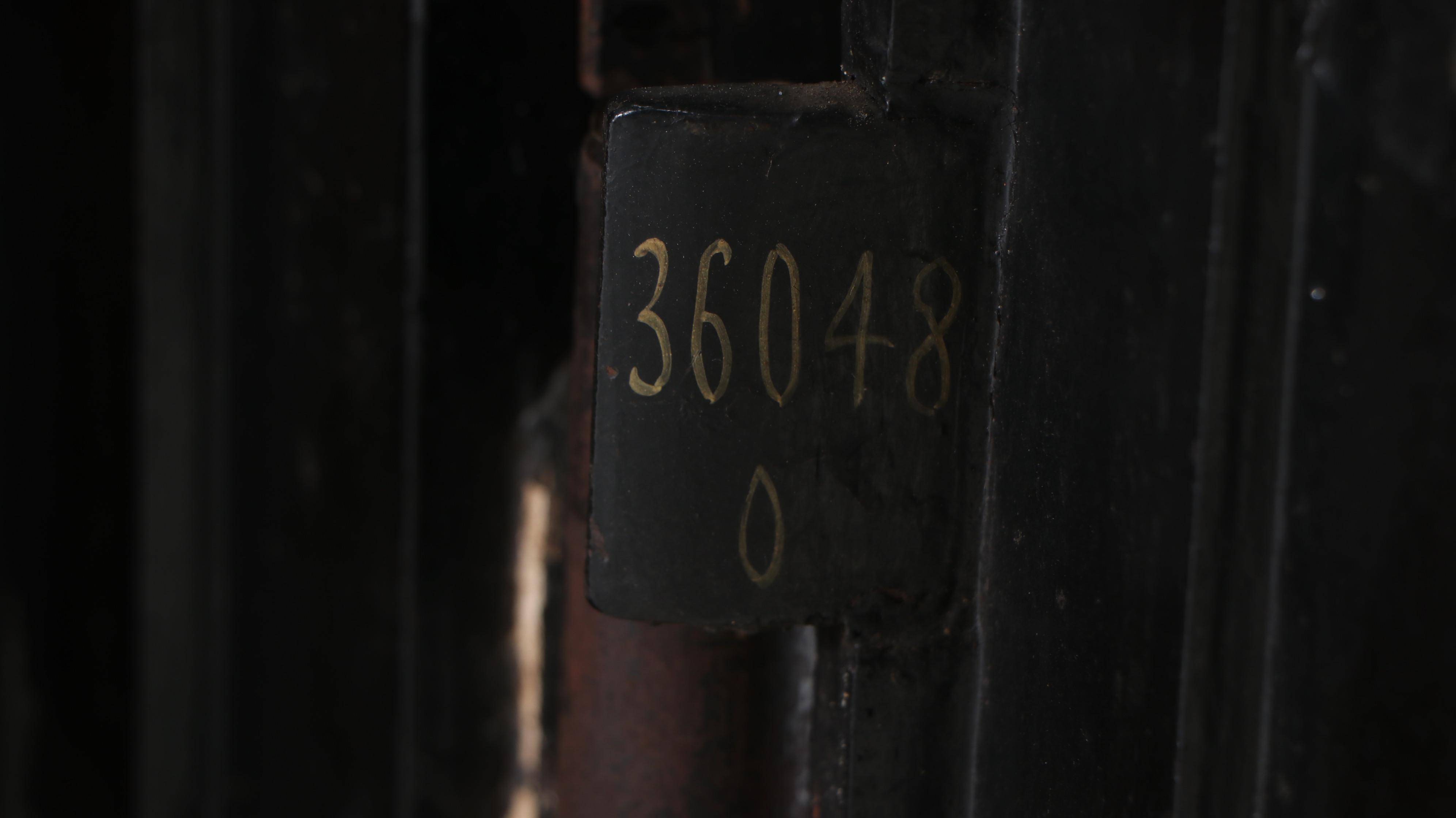 Marvin Safe Co. Paint-Decorated Metal Safe on Casters, Early 20th Century