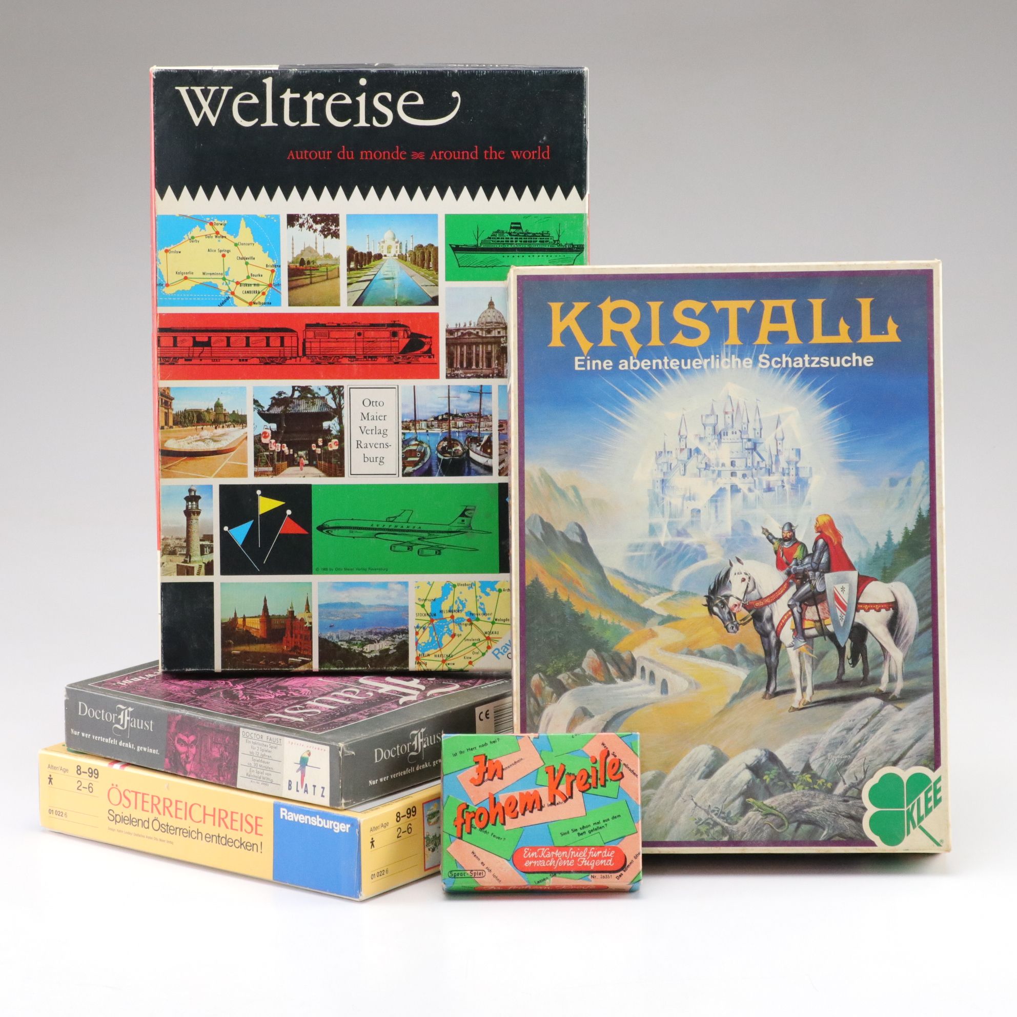"Kristall" and "Around the World" with More West German Board Games