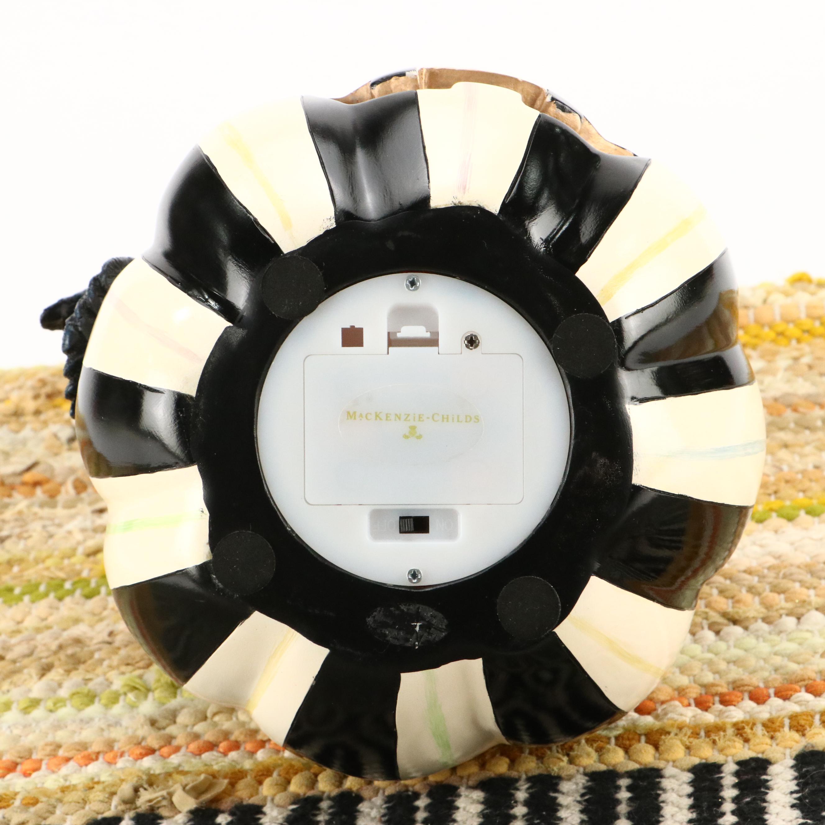 MacKenzie-Childs Illuminating Pumpkin and Accent Rug with Radko Fall Garland