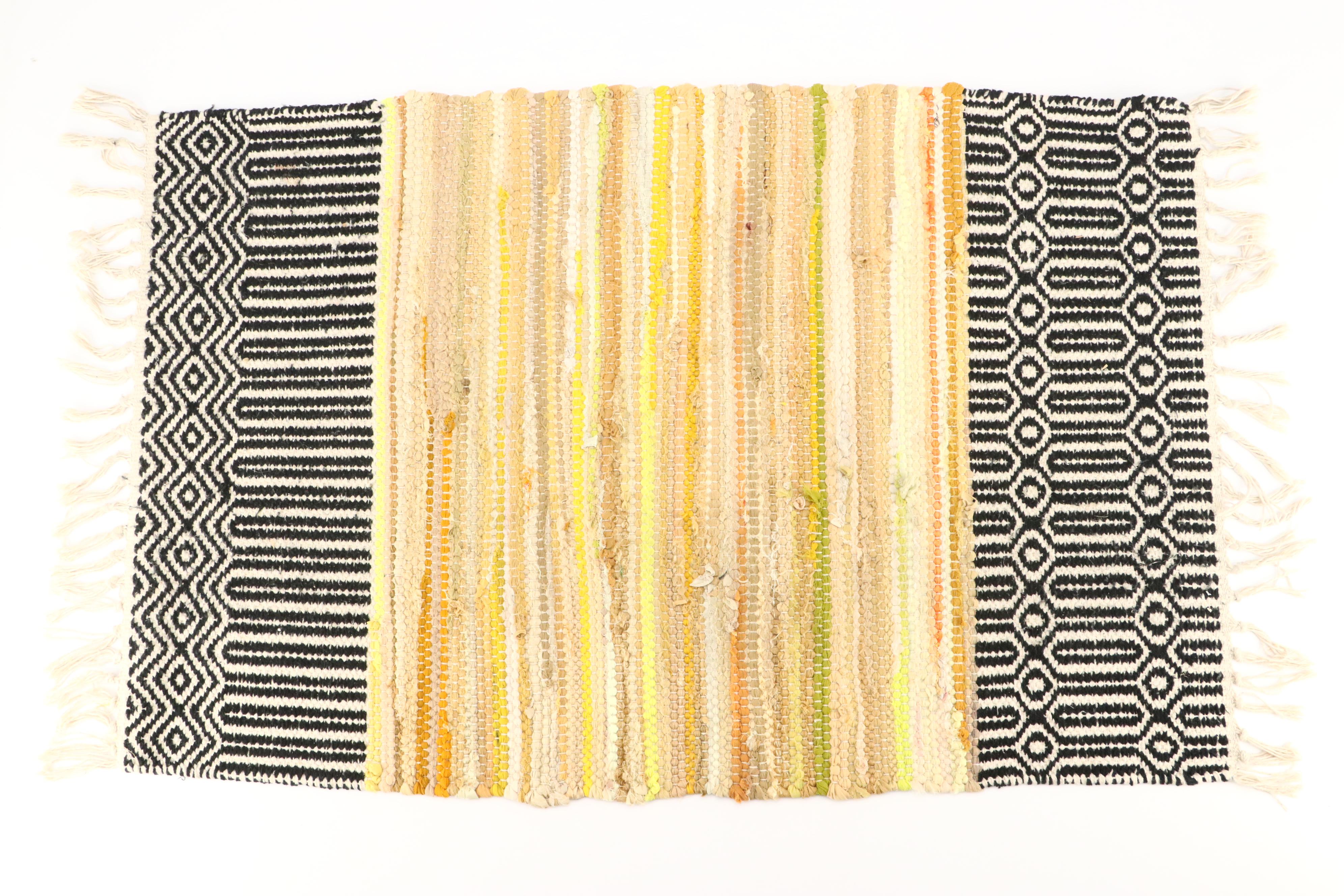 MacKenzie-Childs Illuminating Pumpkin and Accent Rug with Radko Fall Garland