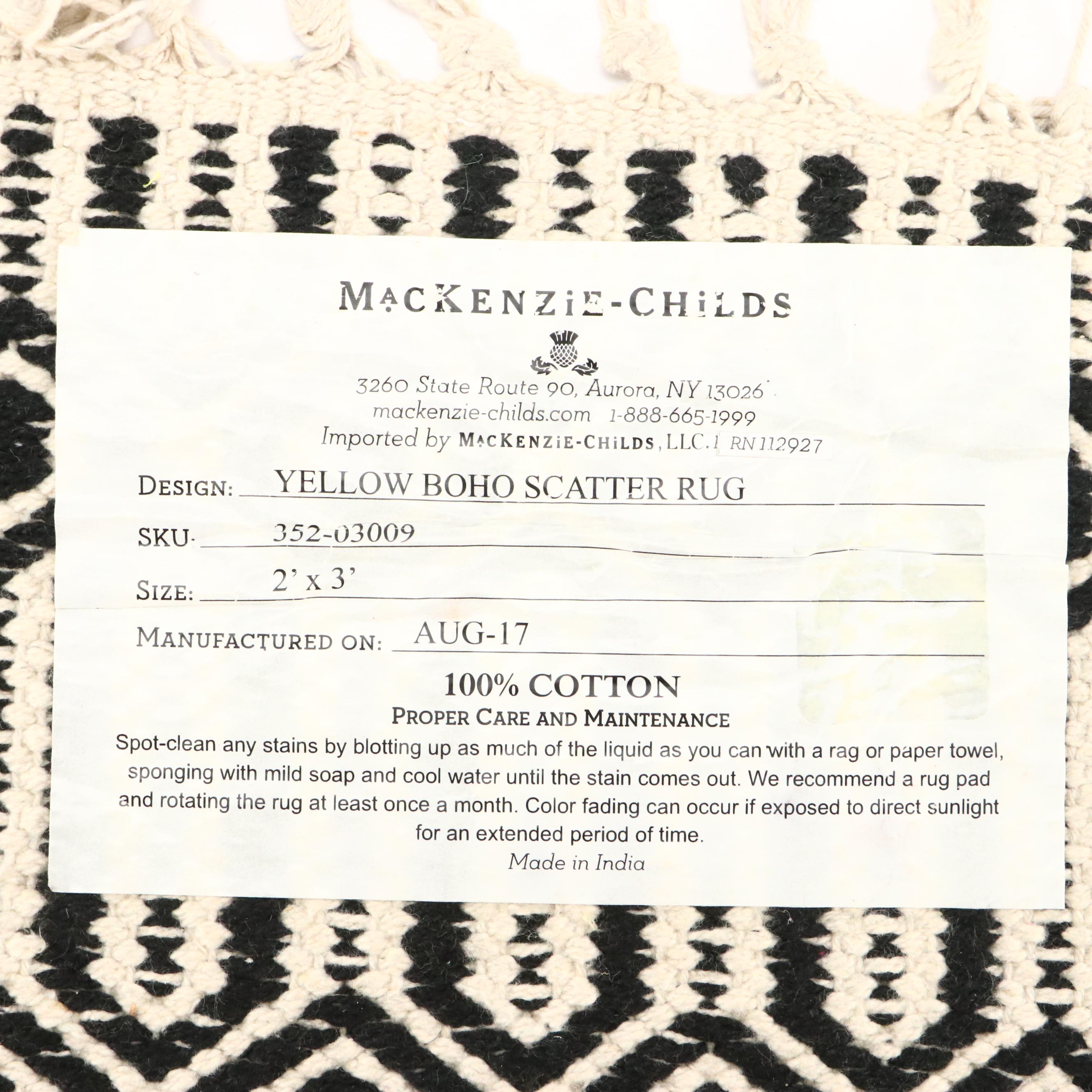 MacKenzie-Childs Illuminating Pumpkin and Accent Rug with Radko Fall Garland