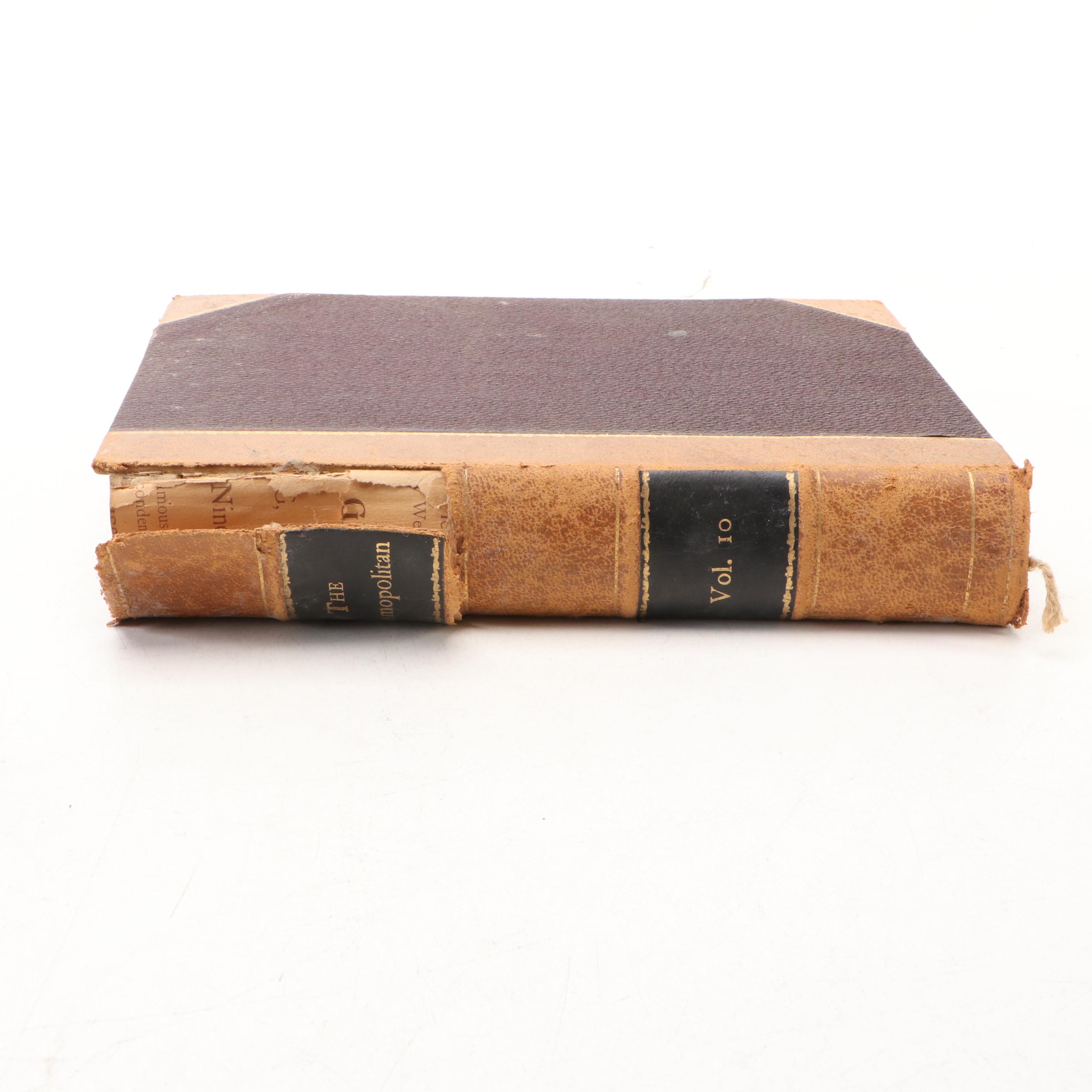 "The Cosmopolitan" Magazine Volumes and More Books, Late 19th/Early 20th Century