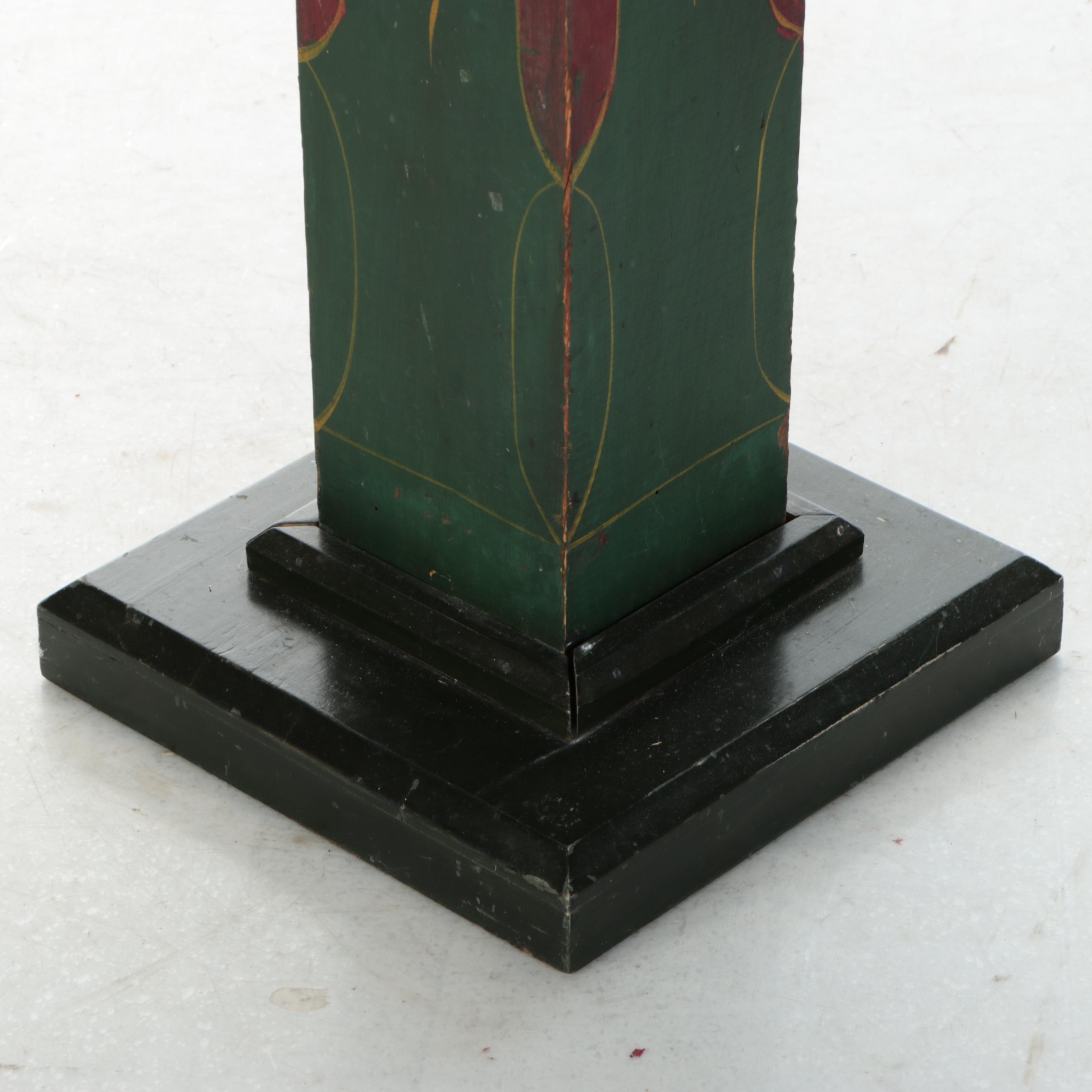 Iowa Pump Co. Painted Wood Decorative Water Pump