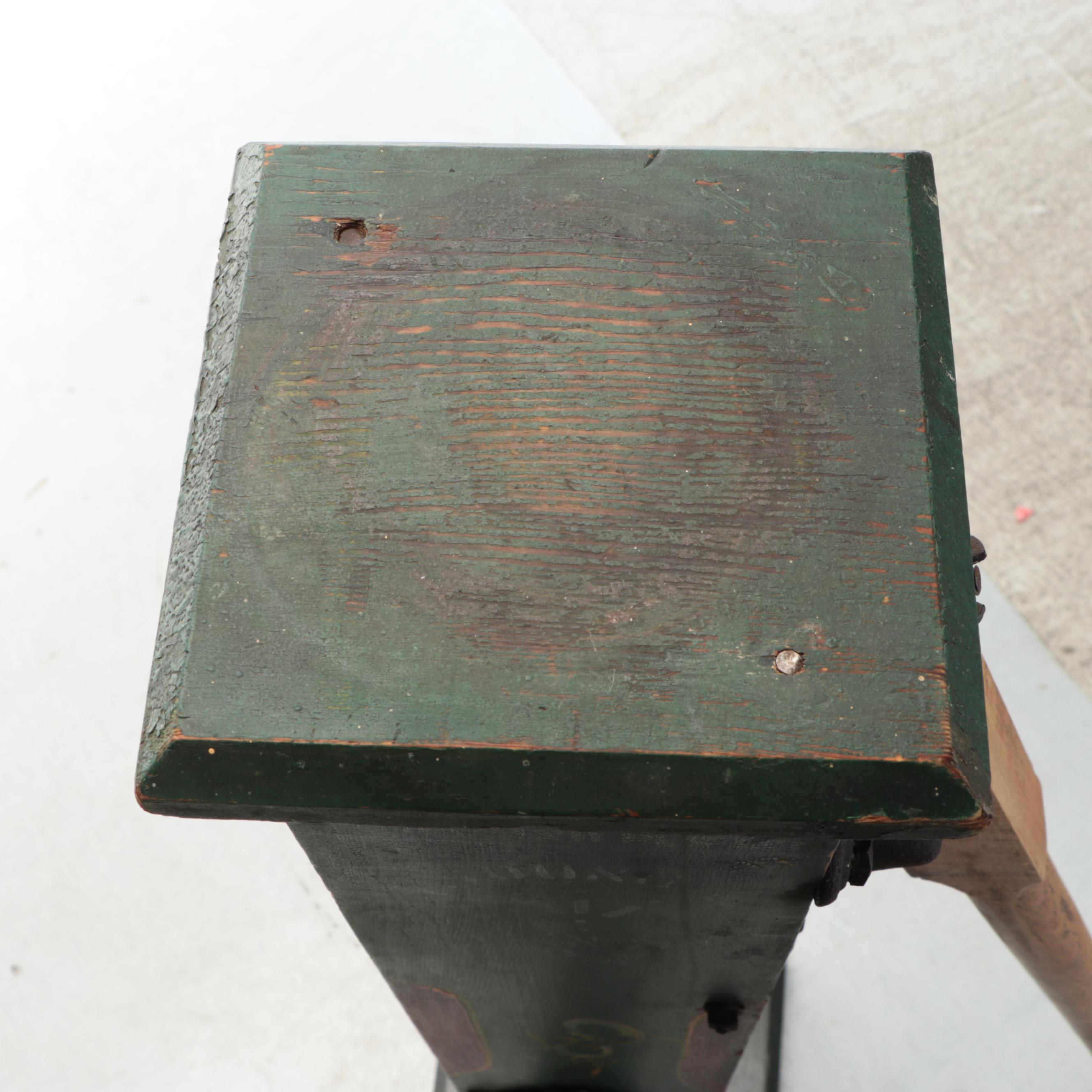 Iowa Pump Co. Painted Wood Decorative Water Pump