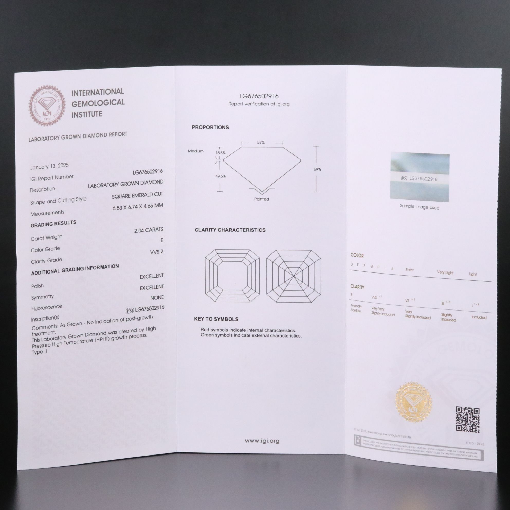 Platinum 4.06 CTW Lab Grown Diamond Stud Earrings with IGI Reports