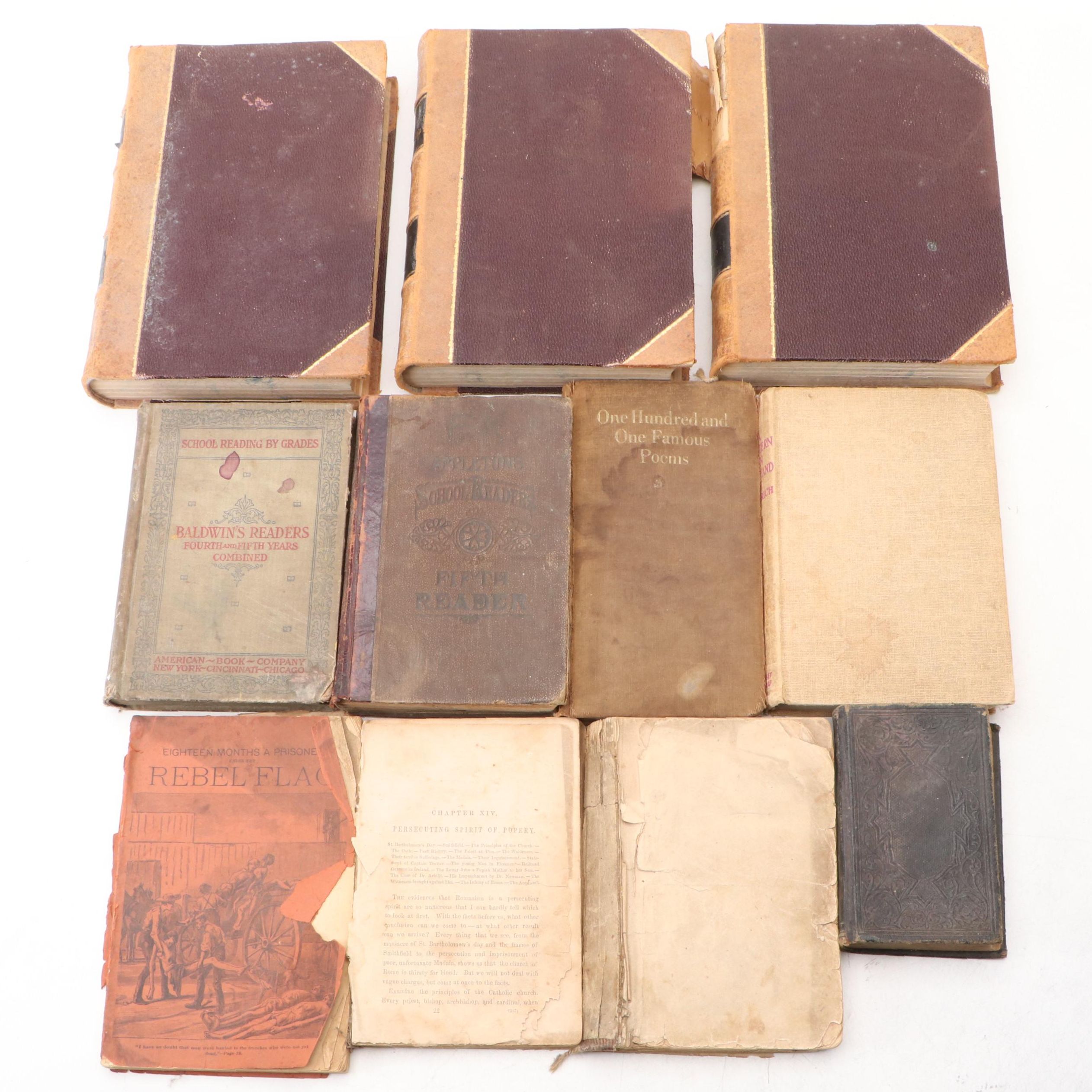 "The Cosmopolitan" Magazine Volumes and More Books, Late 19th/Early 20th Century