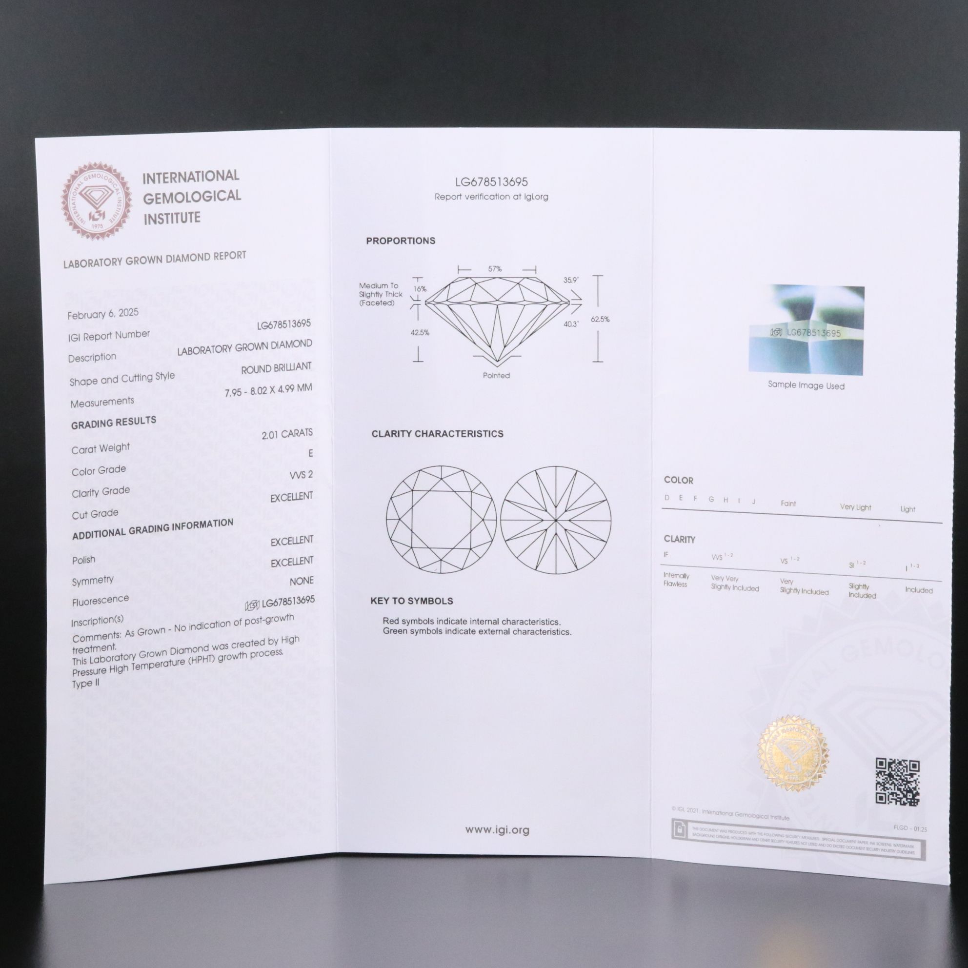 Platinum 4.01 CTW Lab Grown Diamond Stud Earrings with IGI Reports