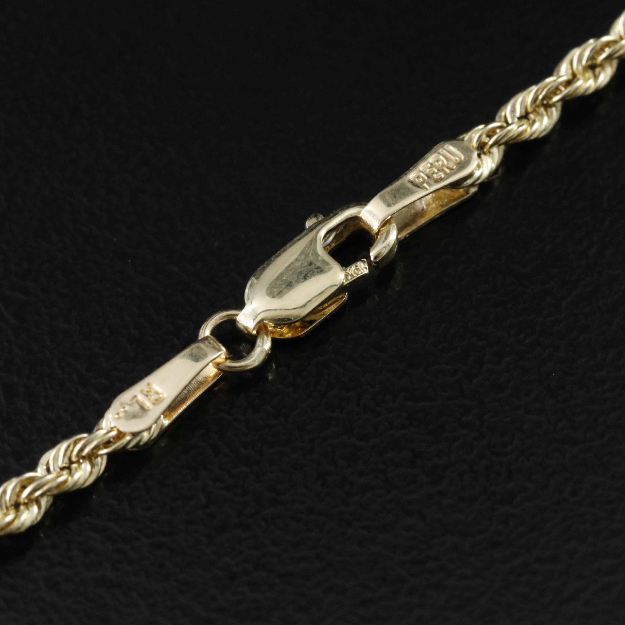 10K Heart Pendant Necklace