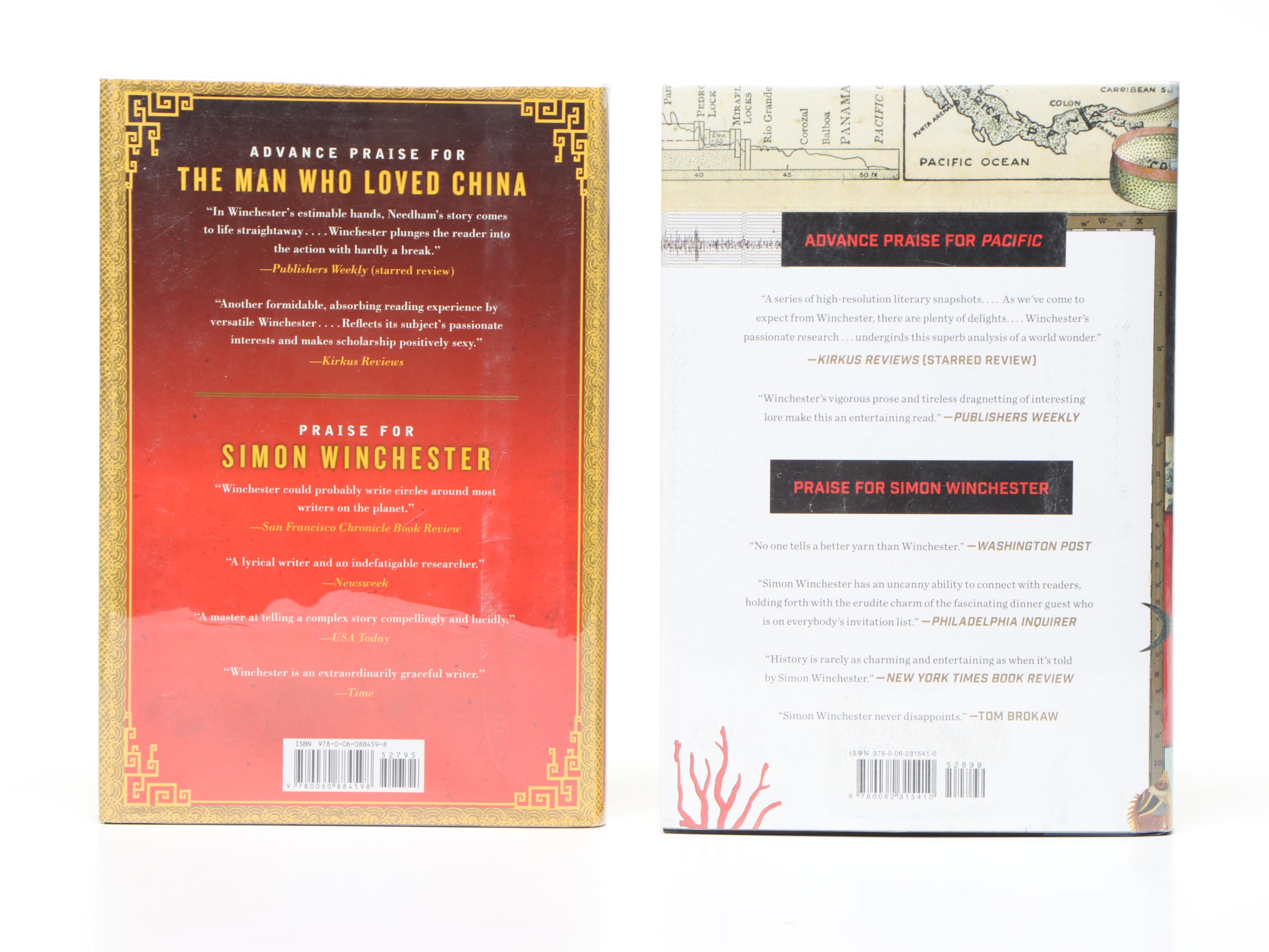 Signed First Edition "The Man Who Loved China" and More by Simon Winchester