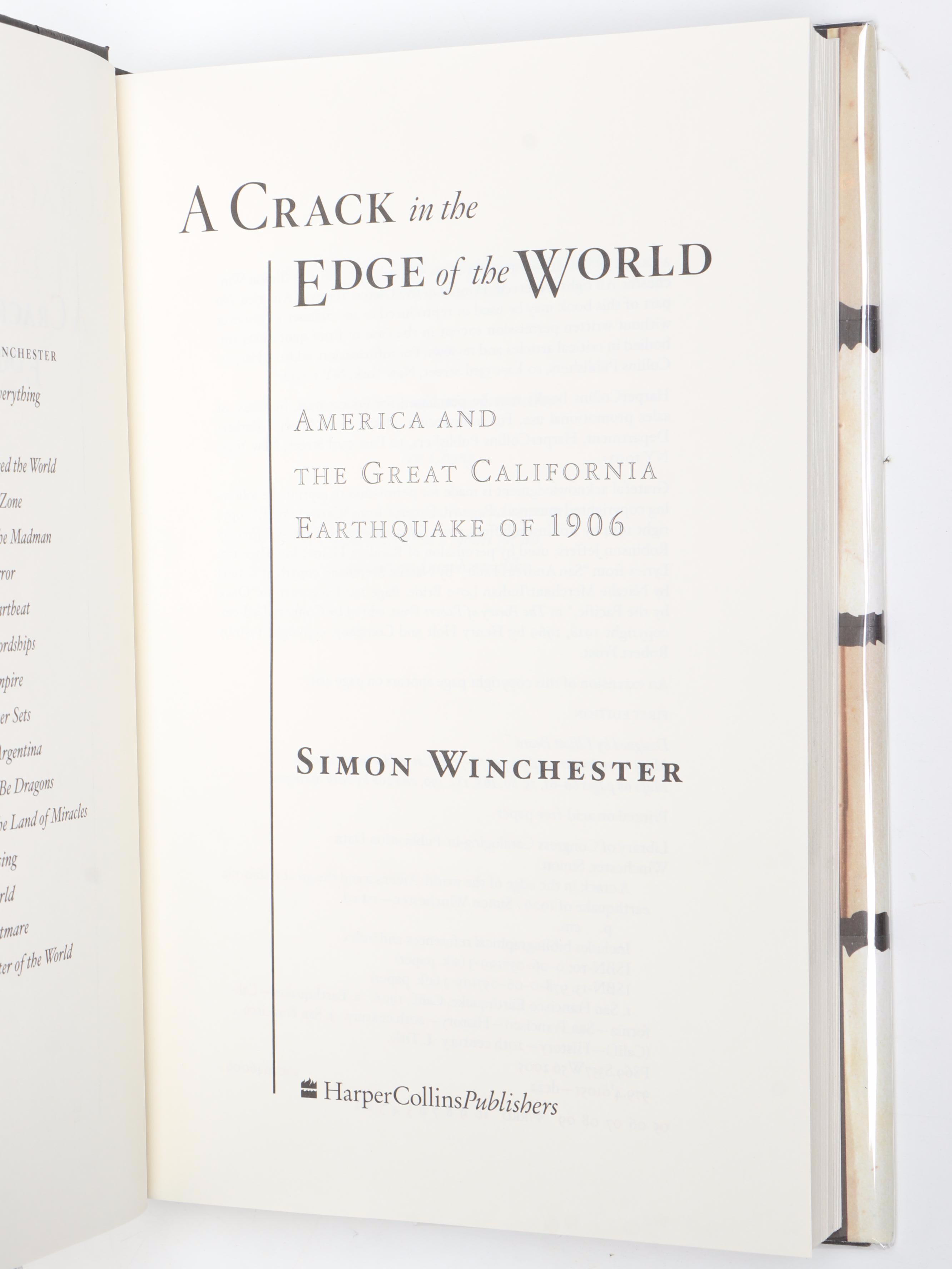 Signed First Edition "The Man Who Loved China" and More by Simon Winchester